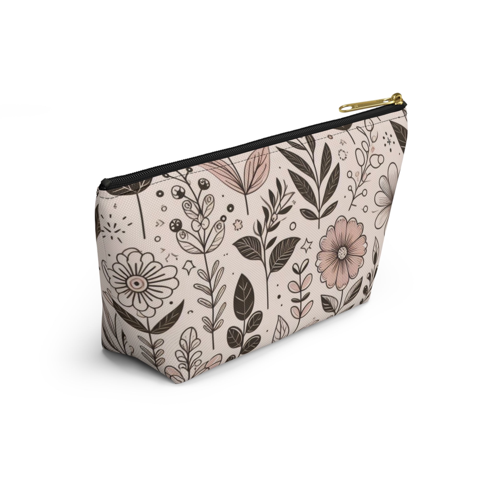 Floral Accessory Pouch - Perfect for Makeup, Travel, Gifts, or Organizing, Versatile Floral Bag for All Occasions