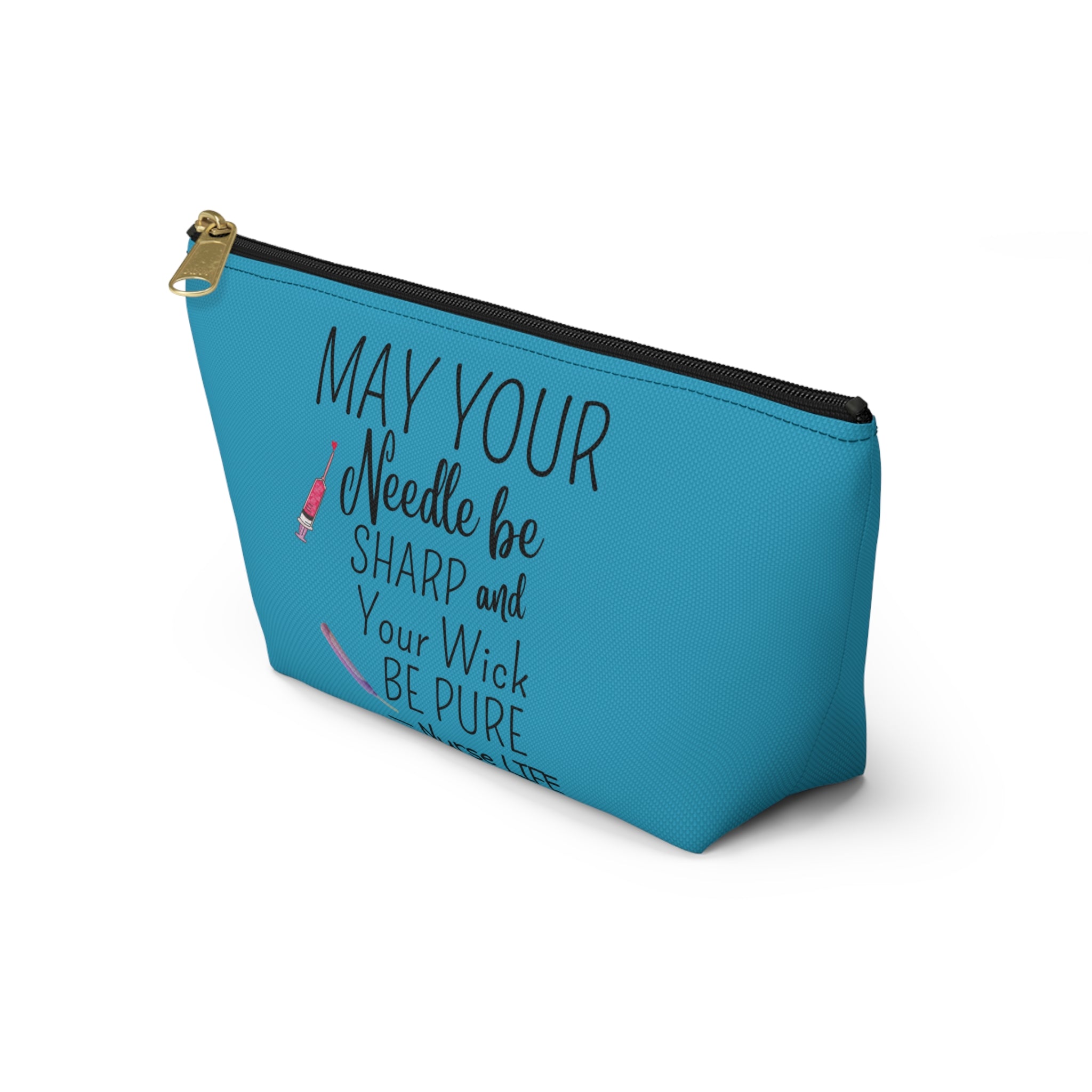 Nurse Life Accessory Pouch - Funny Quote Gift Case for Nurses, Nurselife Organizer Bag, Healthcare Provider Zipper Pouch, Medical