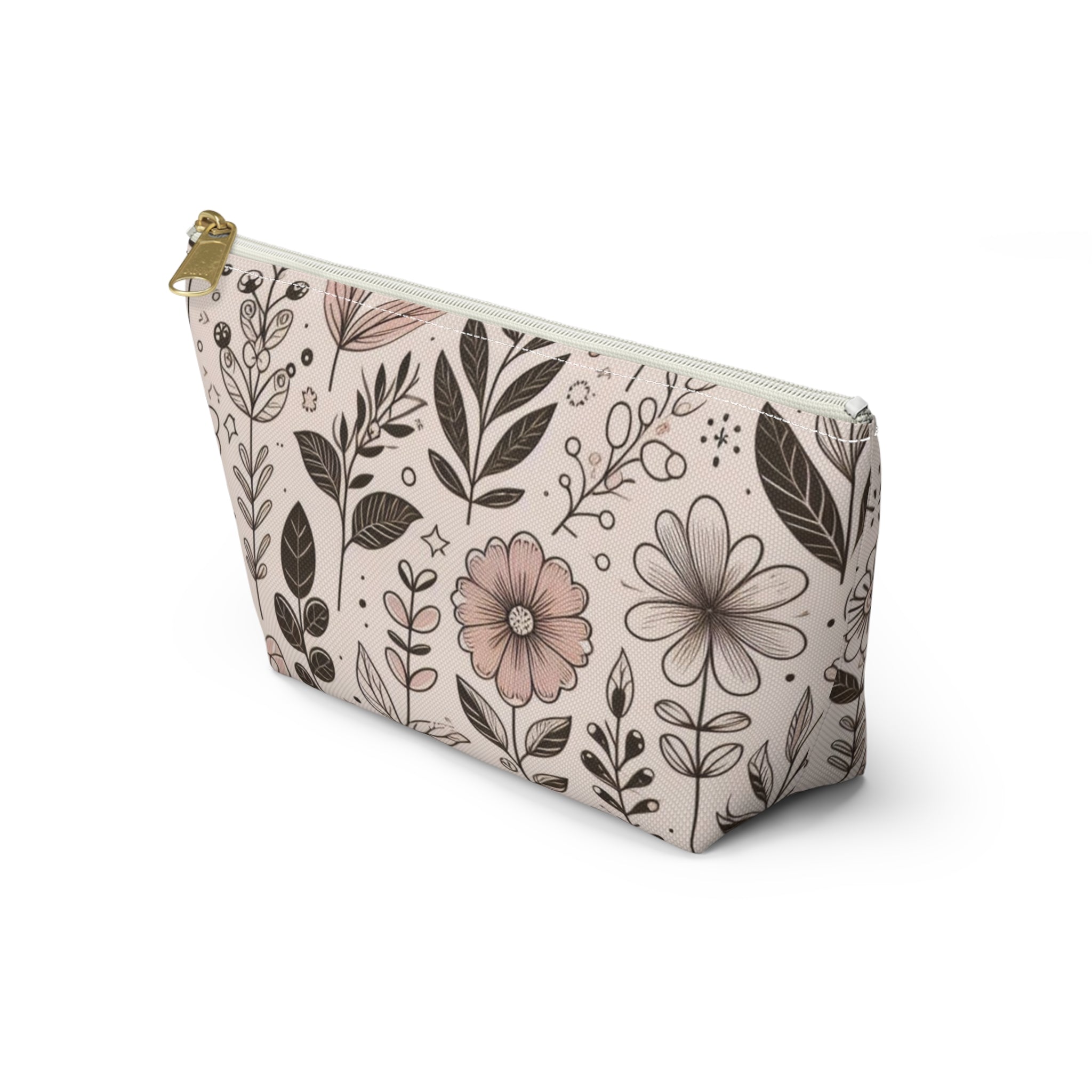 Floral Accessory Pouch - Perfect for Makeup, Travel, Gifts, or Organizing, Versatile Floral Bag for All Occasions