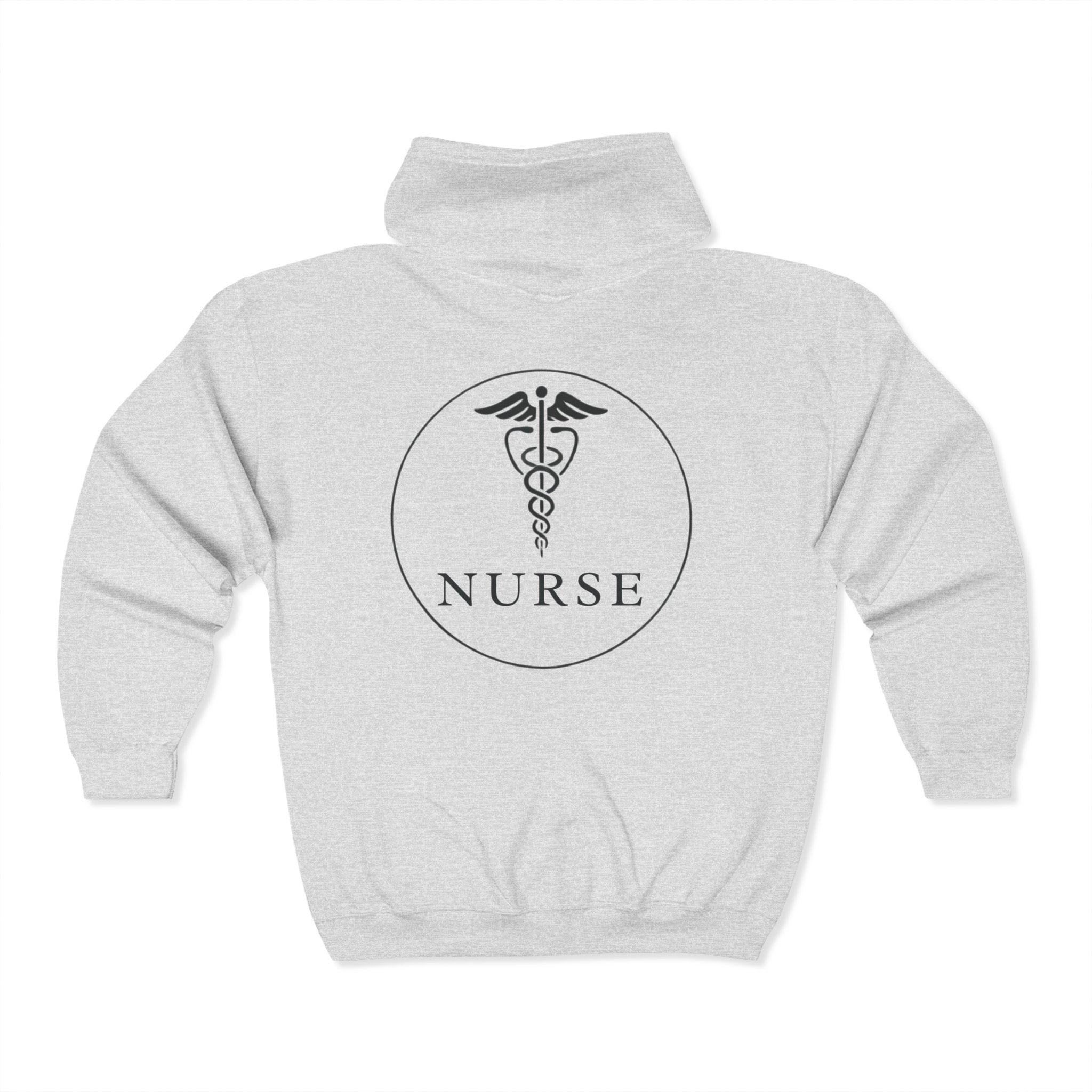 Nurse full zip up sweatshirt print on both sides
