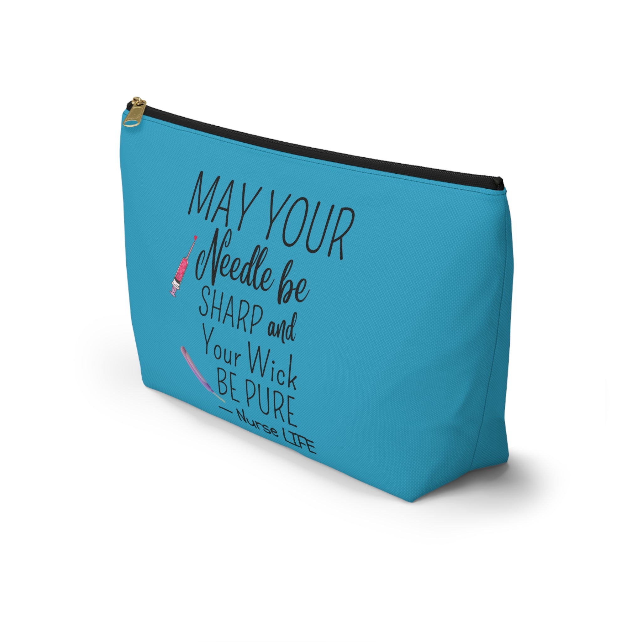 Nurse Life Accessory Pouch - Funny Quote Gift Case for Nurses, Nurselife Organizer Bag, Healthcare Provider Zipper Pouch, Medical