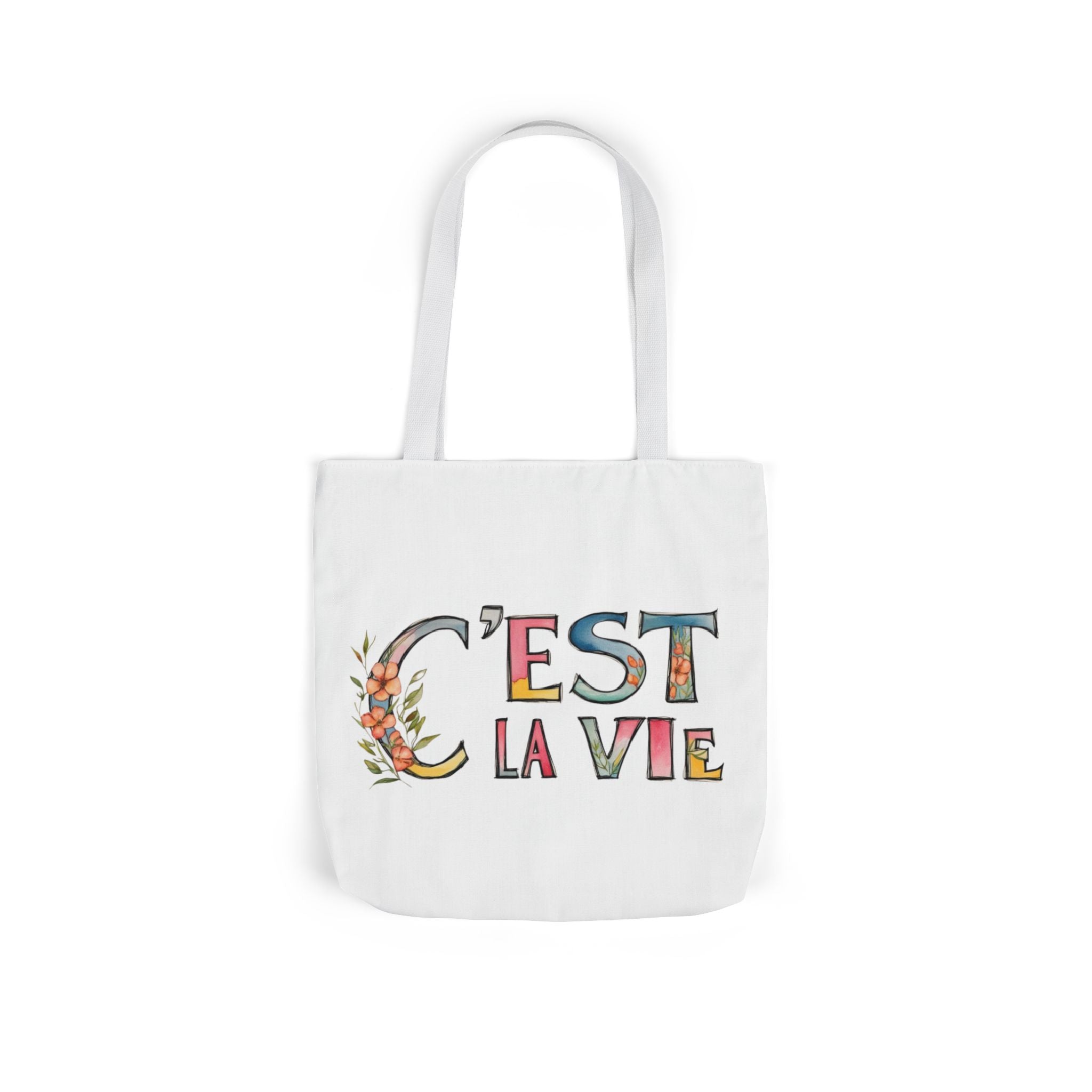 Canvas Tote Bag, French Quote, Reusable, Everyday Use