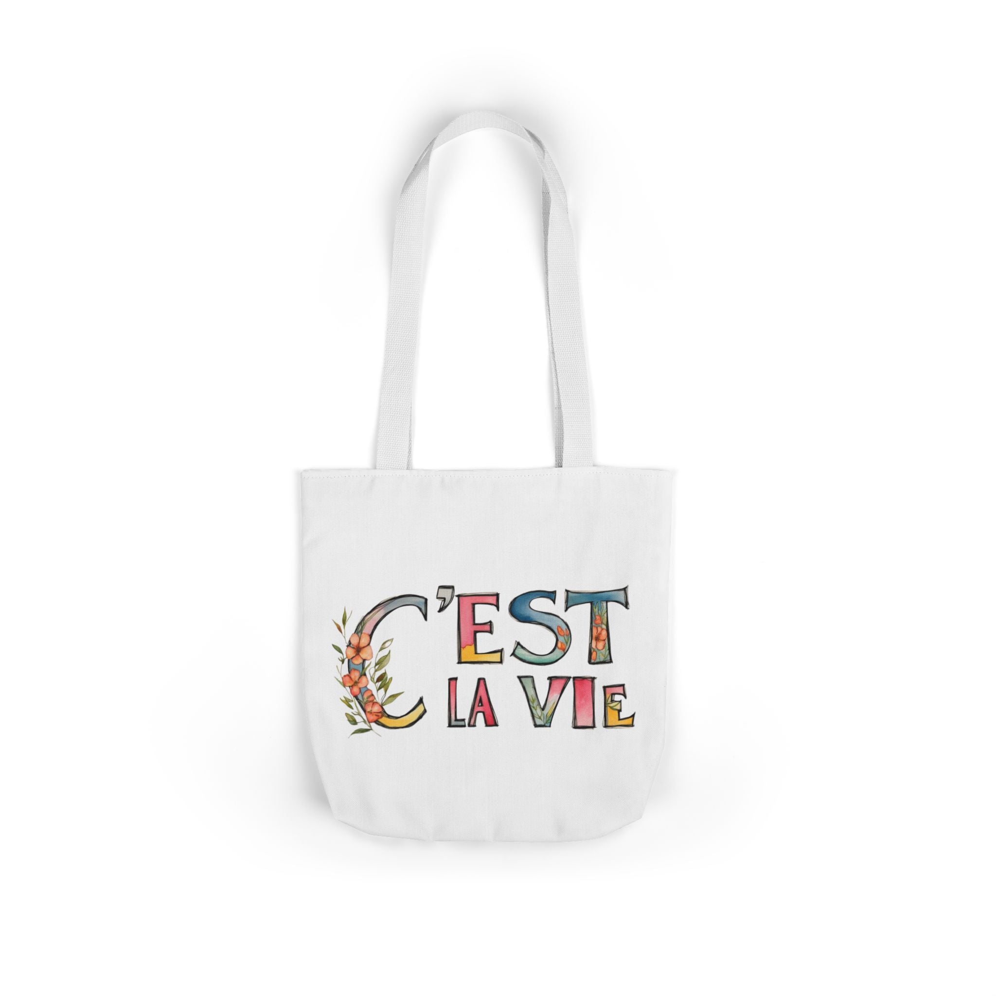 Canvas Tote Bag, French Quote, Reusable, Everyday Use