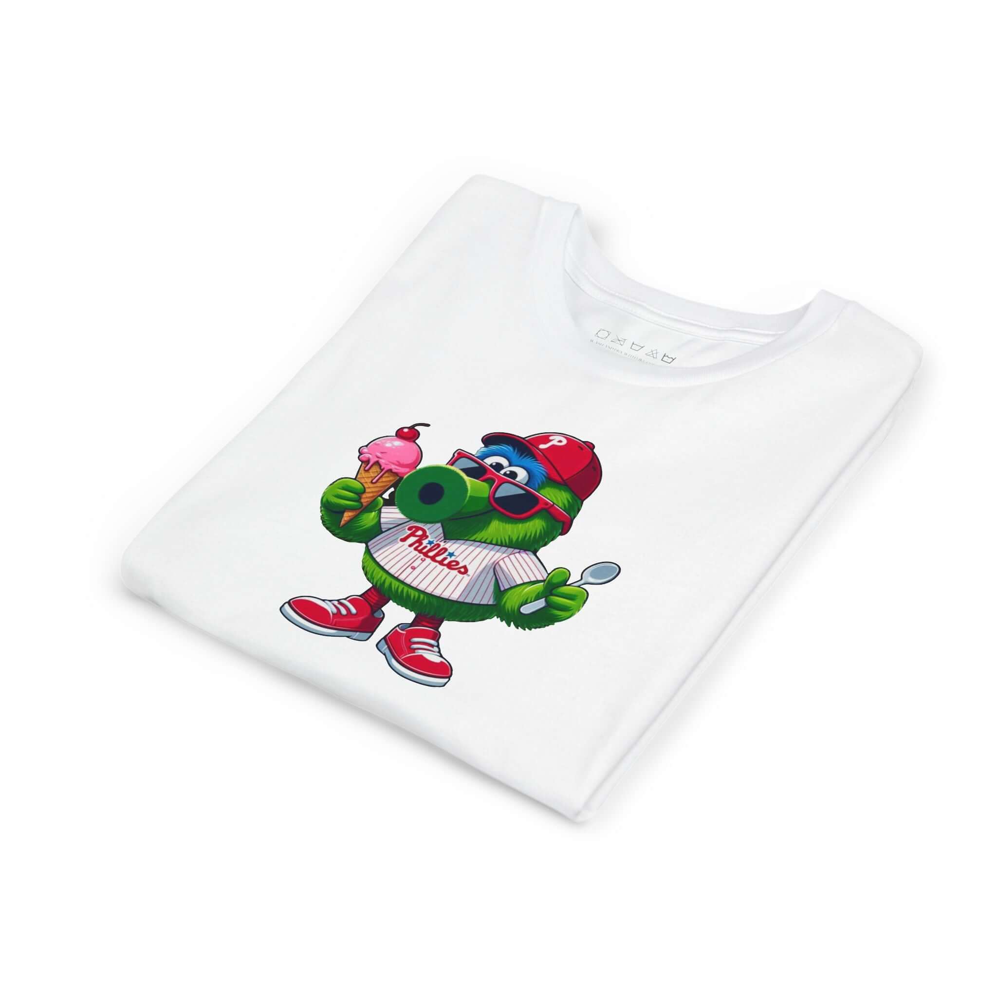 Youth Short Sleeve Tee - Fun Mascot Ice Cream Design for Kids