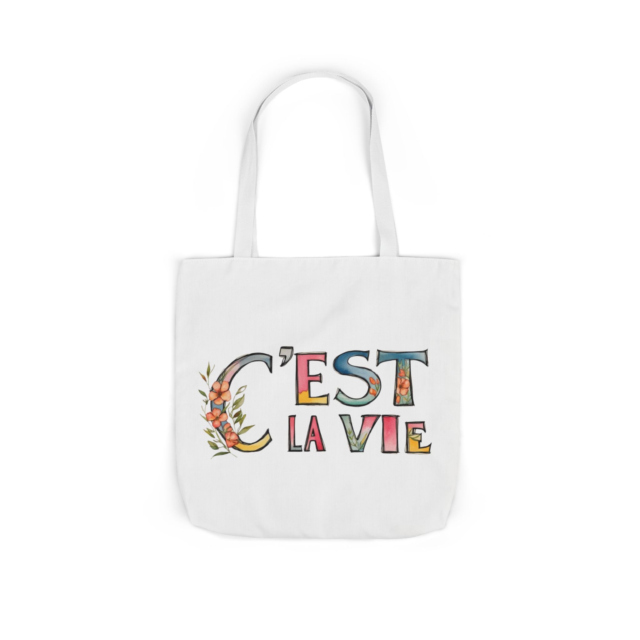Canvas Tote Bag, French Quote, Reusable, Everyday Use