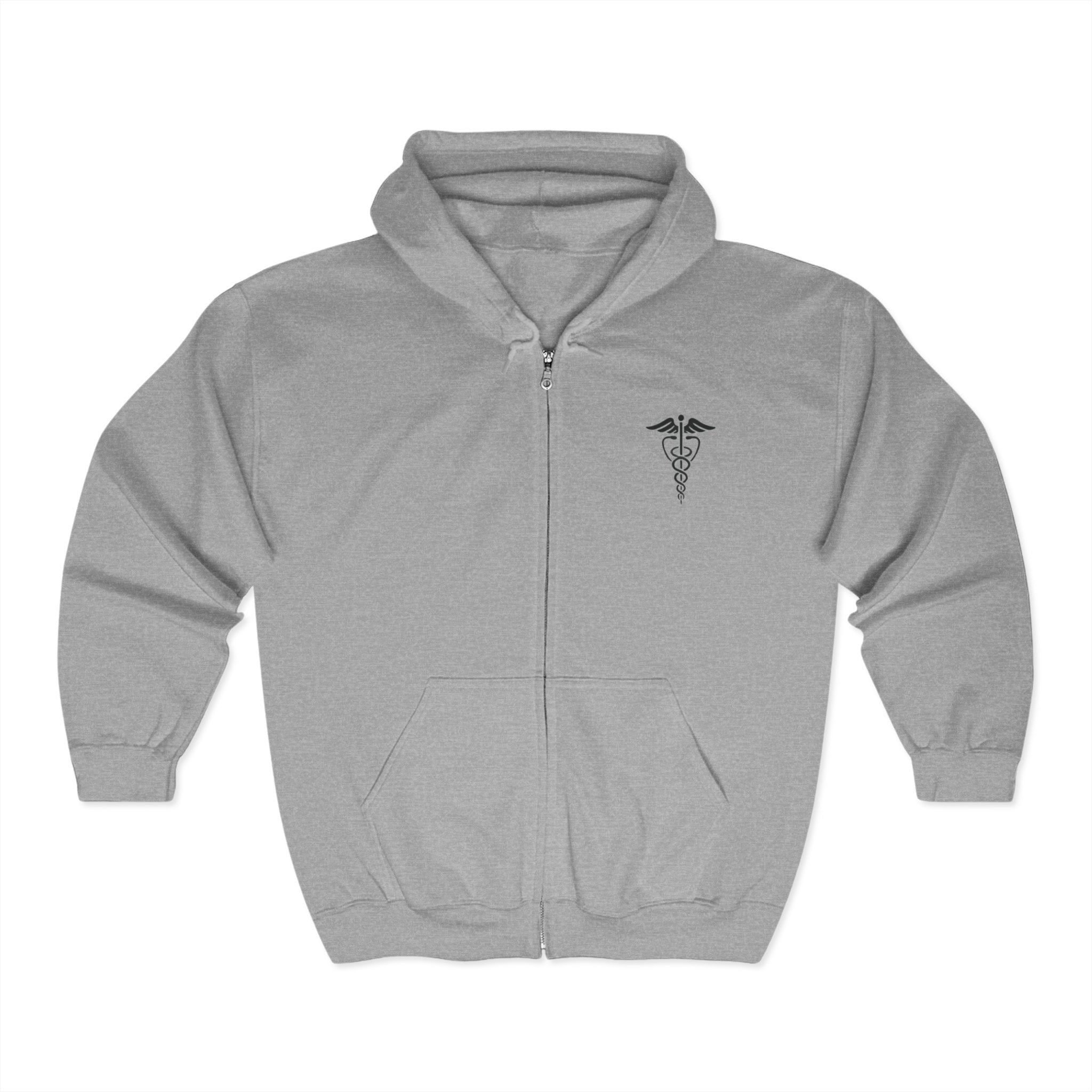 Nurse full zip up sweatshirt print on both sides