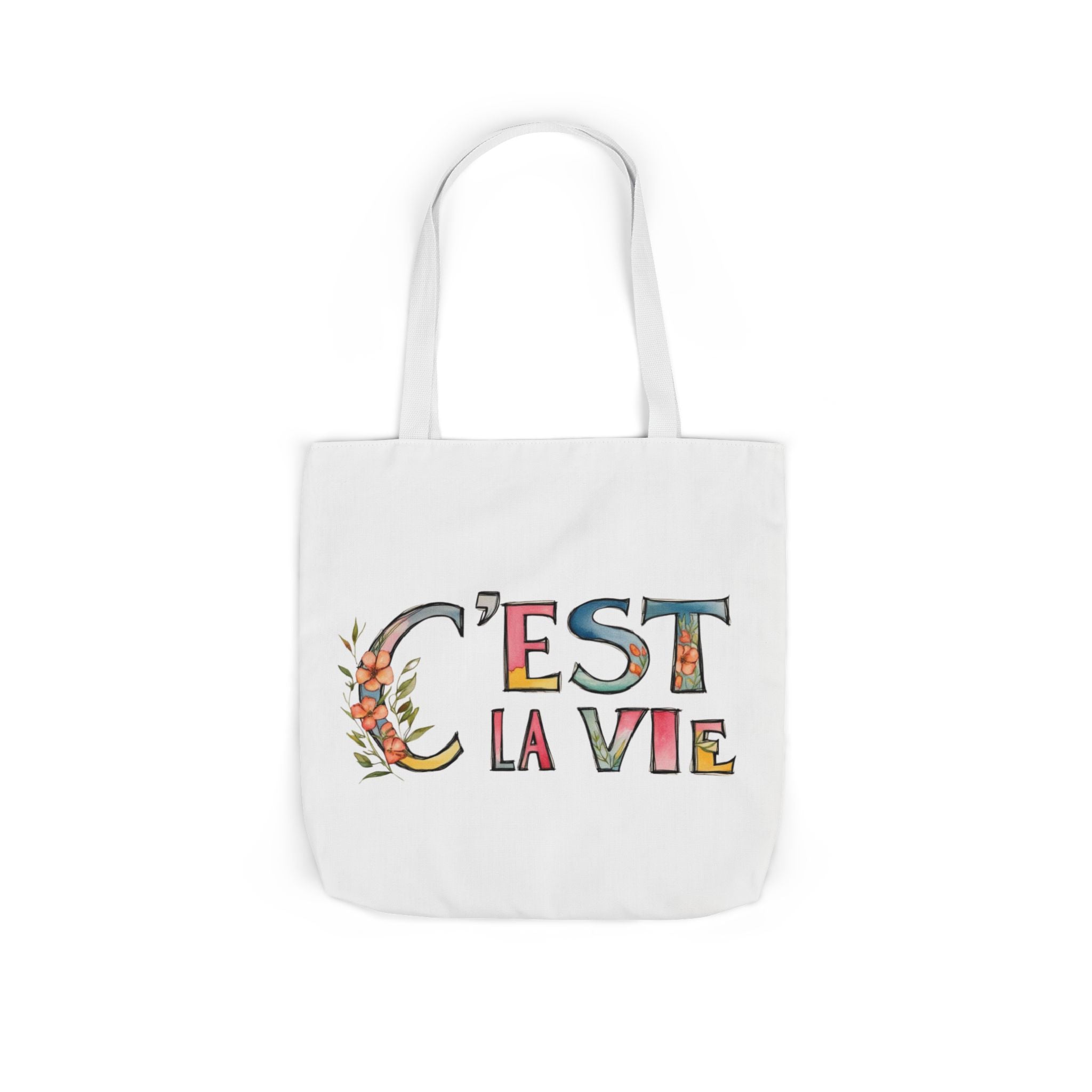 Canvas Tote Bag, French Quote, Reusable, Everyday Use