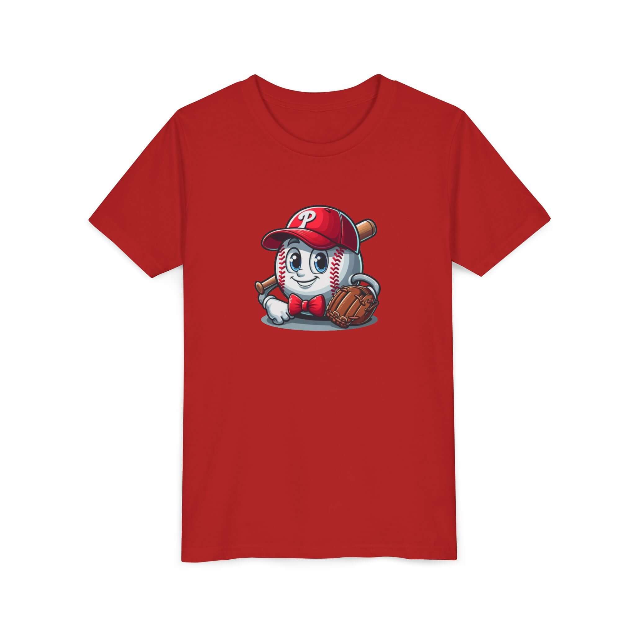 Baseball-Themed Youth Short Sleeve Tee - Perfect for Little Sluggers!