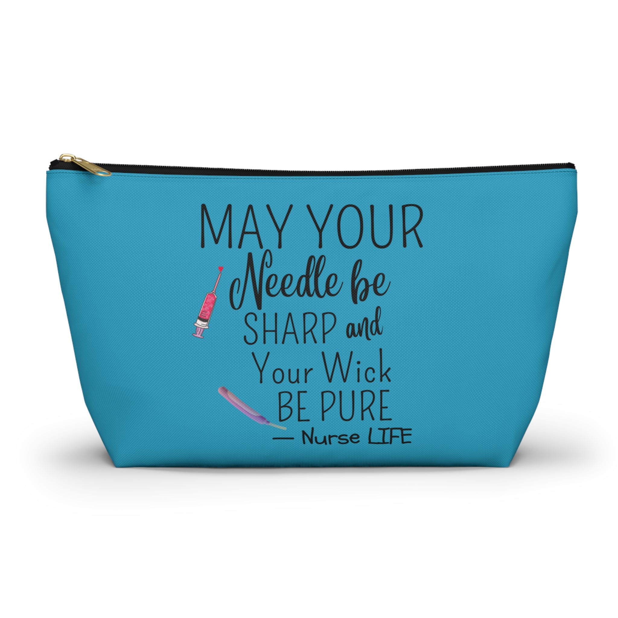 Nurse Life Accessory Pouch - Funny Quote Gift Case for Nurses, Nurselife Organizer Bag, Healthcare Provider Zipper Pouch, Medical