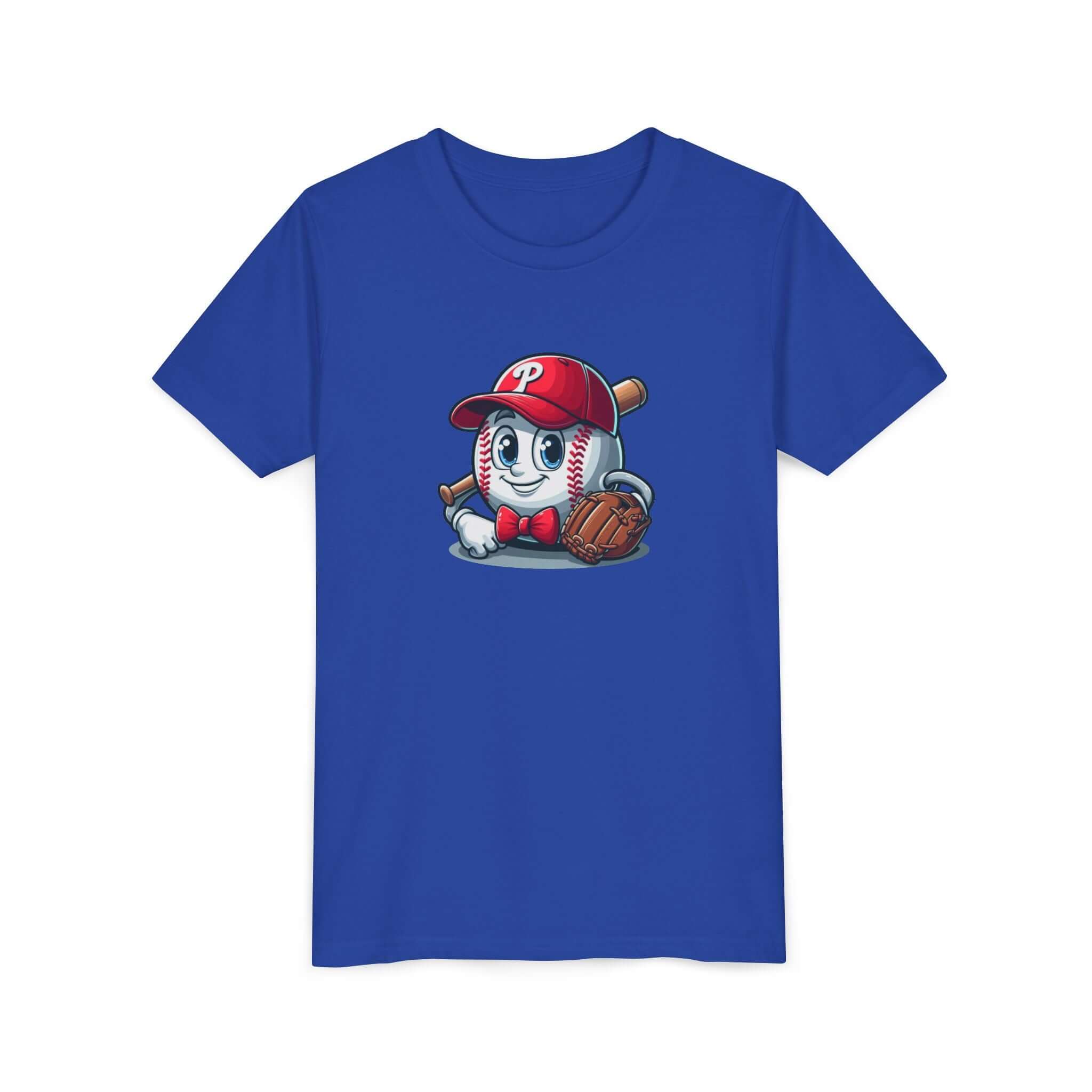 Baseball-Themed Youth Short Sleeve Tee - Perfect for Little Sluggers!