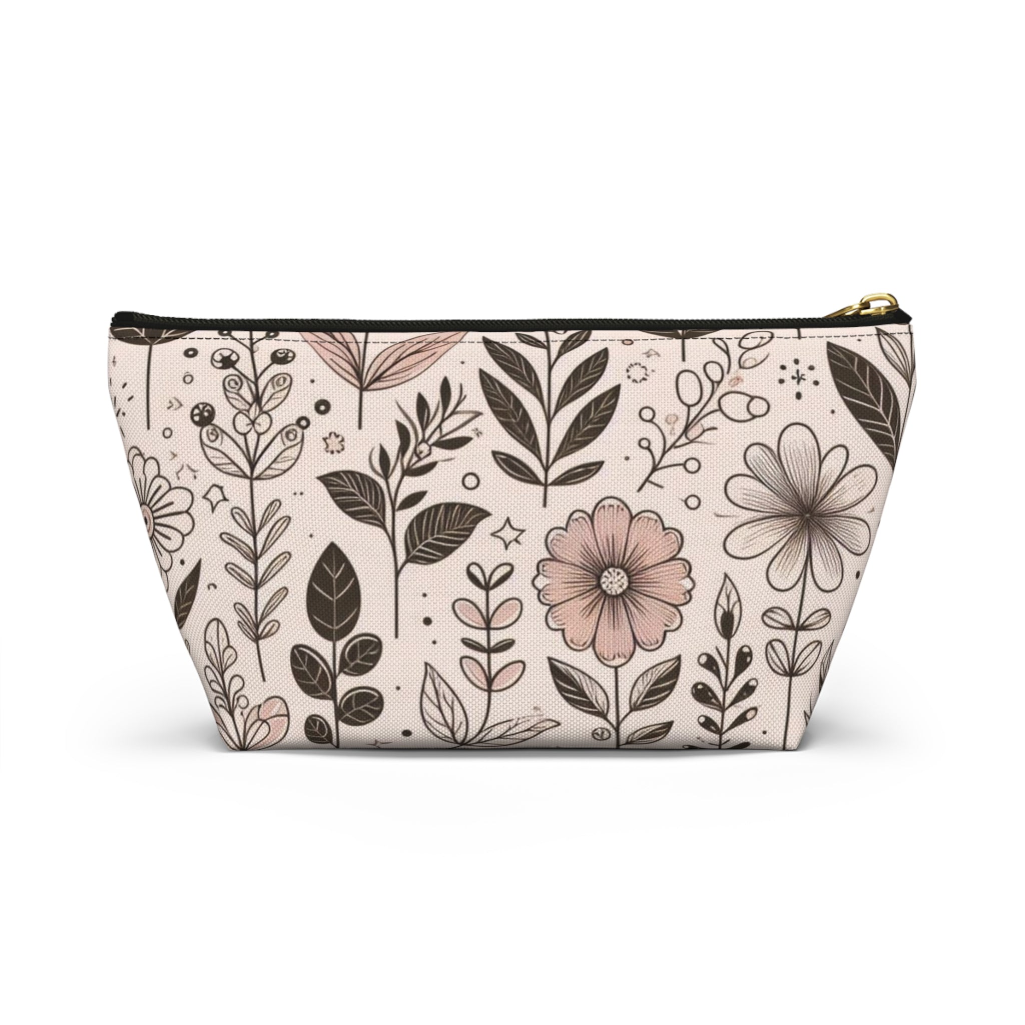 Floral Accessory Pouch - Perfect for Makeup, Travel, Gifts, or Organizing, Versatile Floral Bag for All Occasions