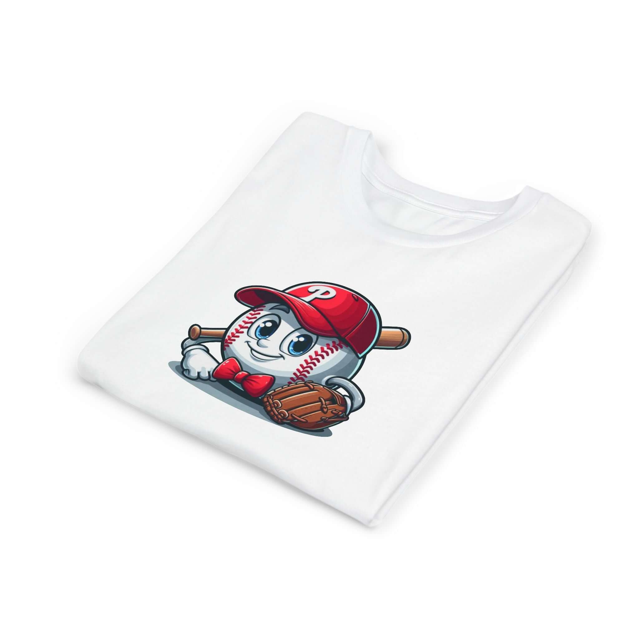 Baseball-Themed Youth Short Sleeve Tee - Perfect for Little Sluggers!