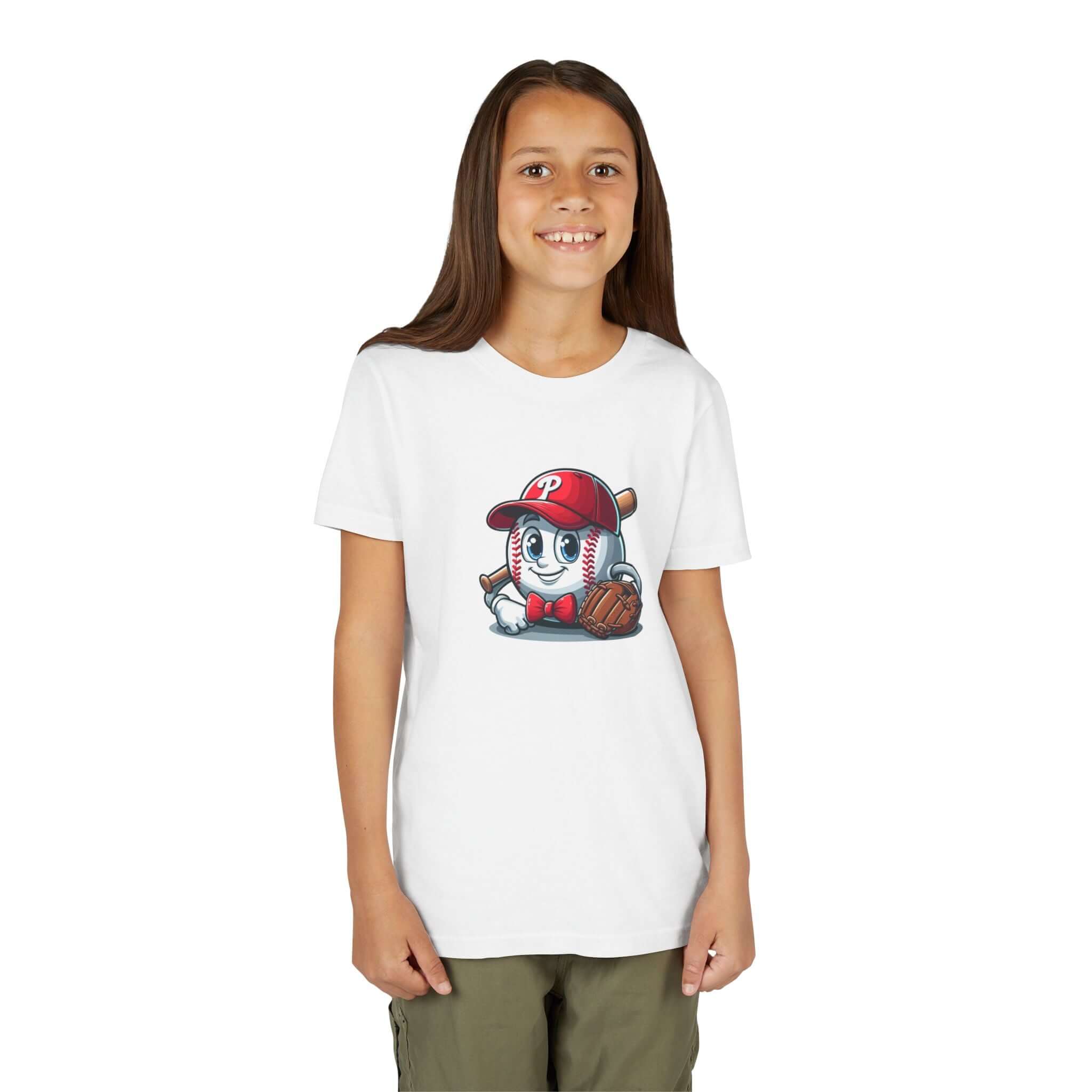 Baseball-Themed Youth Short Sleeve Tee - Perfect for Little Sluggers!