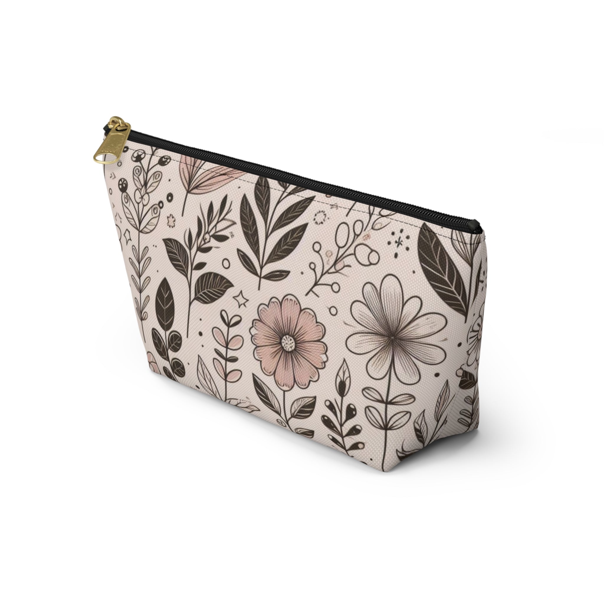 Floral Accessory Pouch - Perfect for Makeup, Travel, Gifts, or Organizing, Versatile Floral Bag for All Occasions