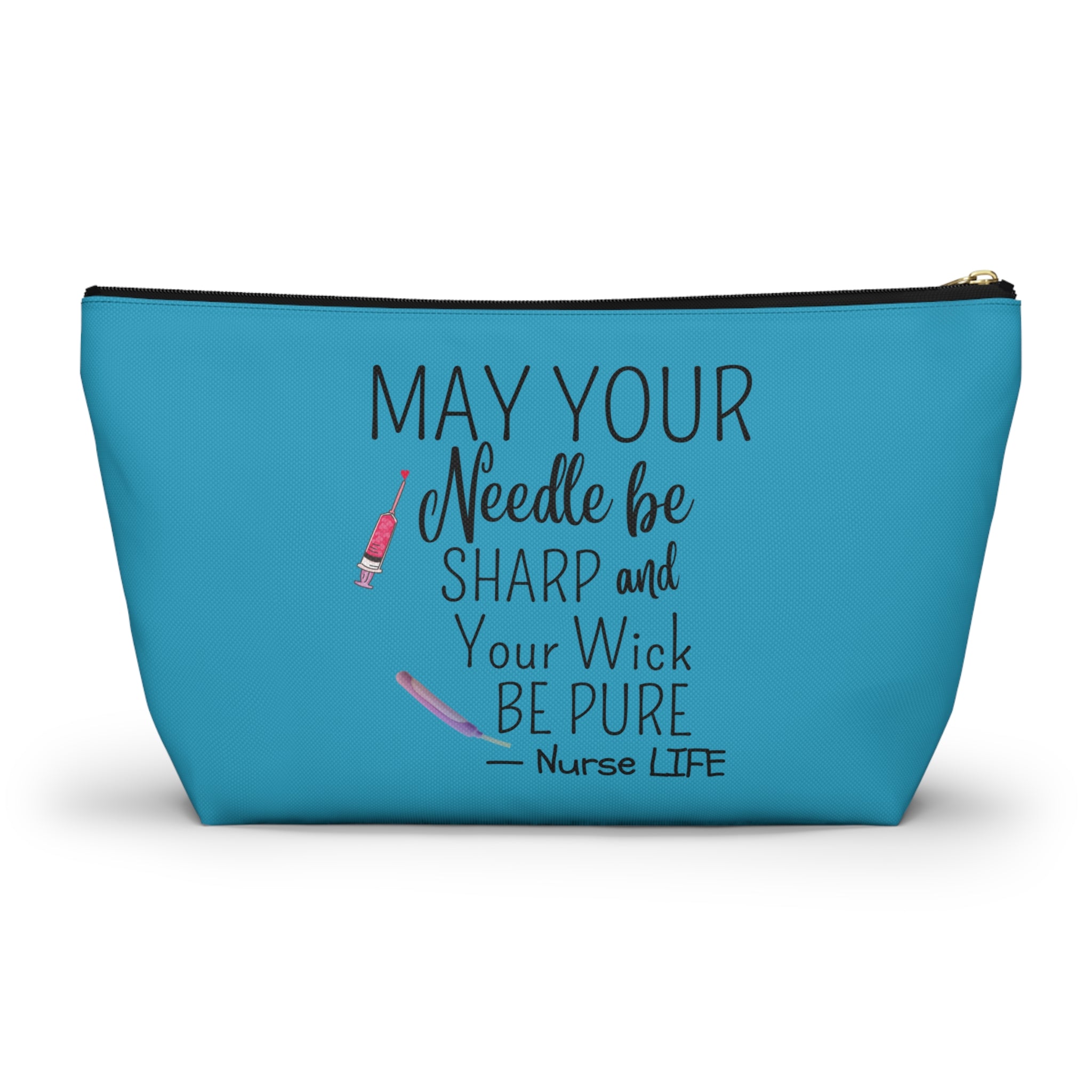 Nurse Life Accessory Pouch - Funny Quote Gift Case for Nurses, Nurselife Organizer Bag, Healthcare Provider Zipper Pouch, Medical