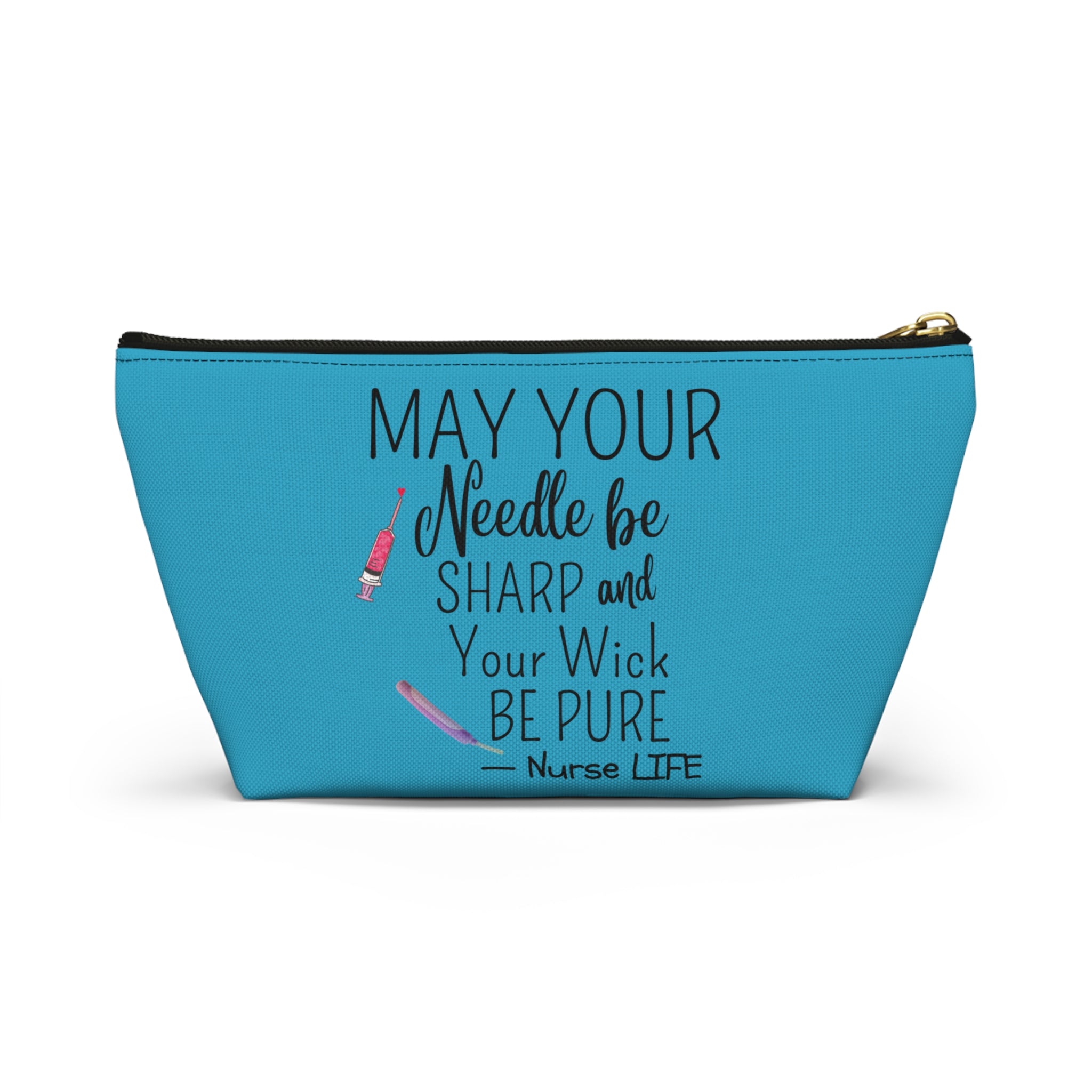 Nurse Life Accessory Pouch - Funny Quote Gift Case for Nurses, Nurselife Organizer Bag, Healthcare Provider Zipper Pouch, Medical
