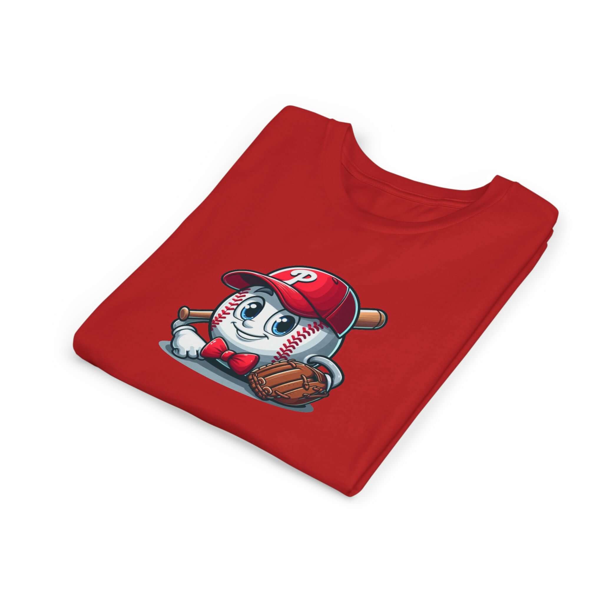 Baseball-Themed Youth Short Sleeve Tee - Perfect for Little Sluggers!