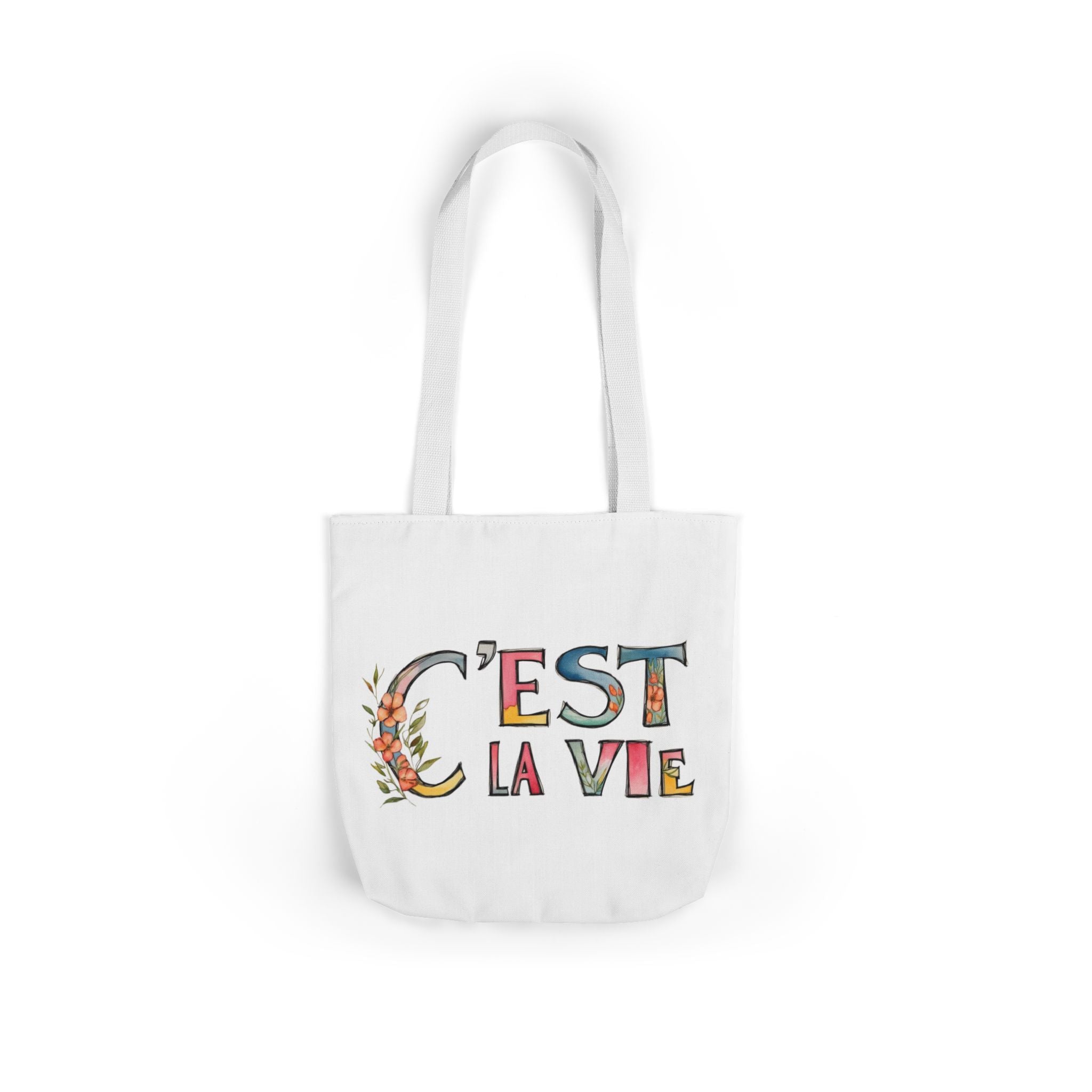 Canvas Tote Bag, French Quote, Reusable, Everyday Use