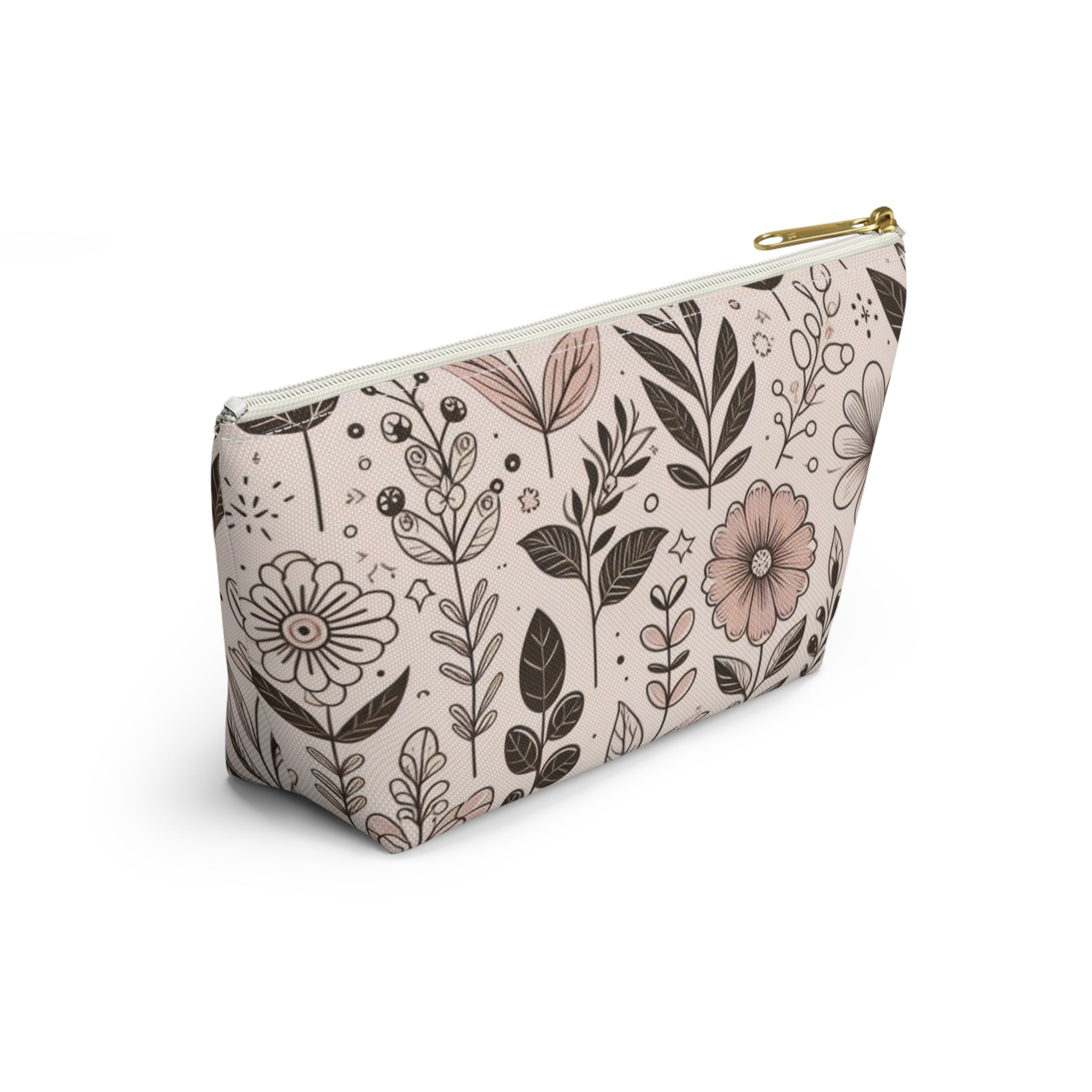 Floral Accessory Pouch - Perfect for Makeup, Travel, Gifts, or Organizing, Versatile Floral Bag for All Occasions