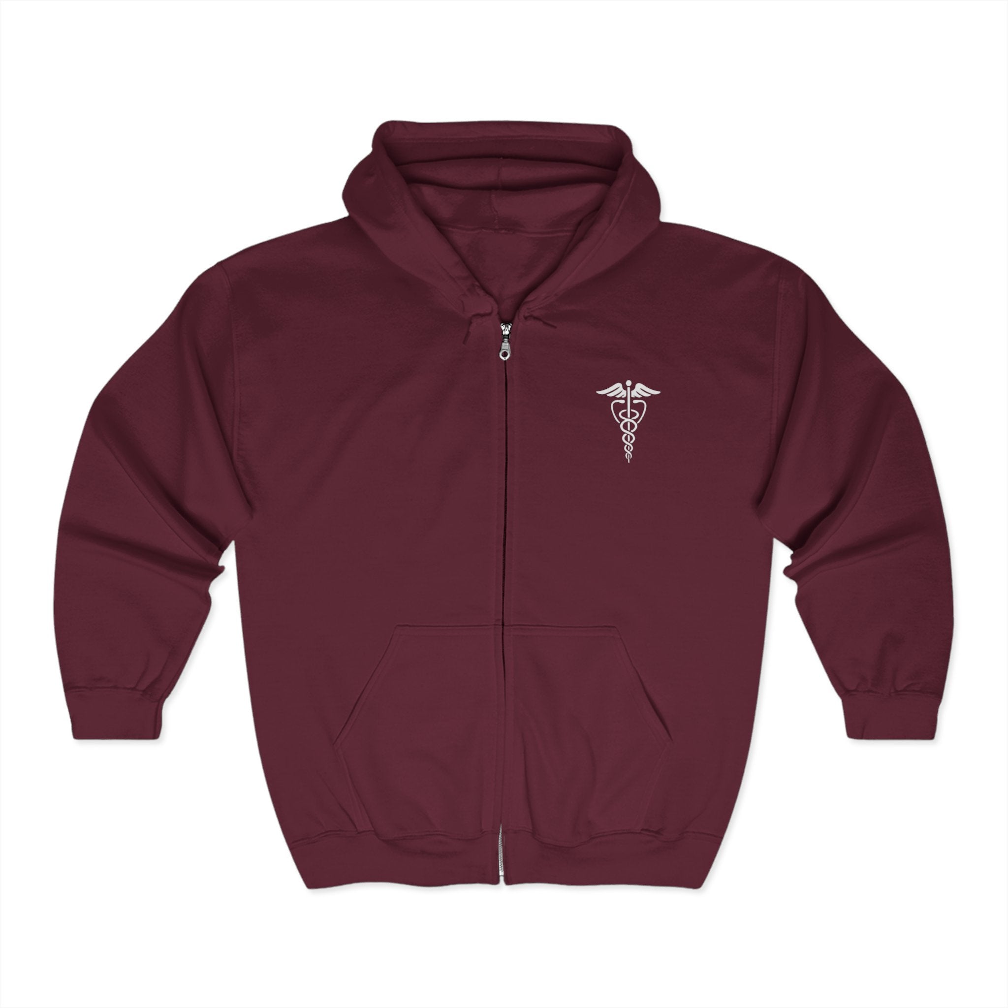 Nurse full zip up sweatshirt print on both sides