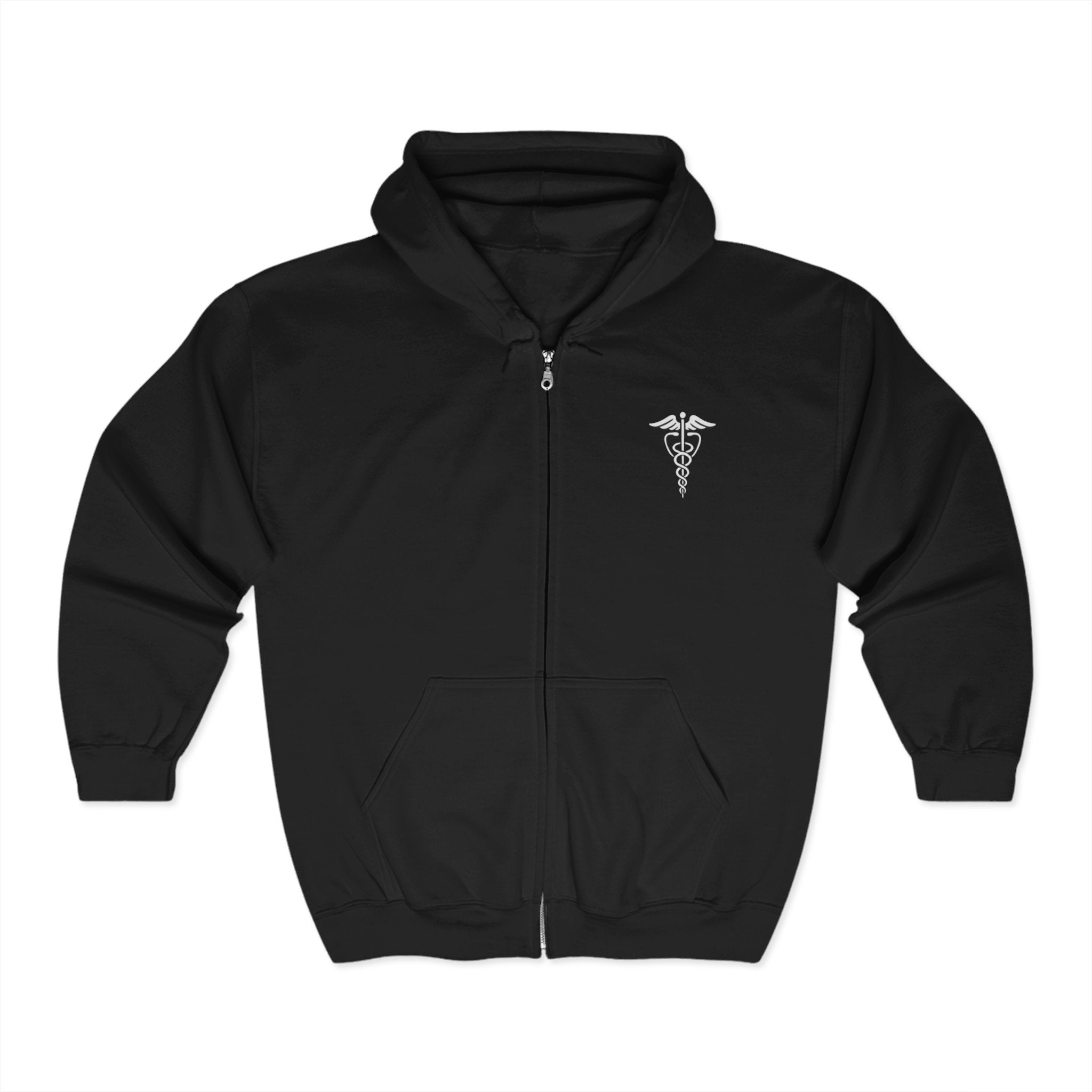 Nurse full zip up sweatshirt print on both sides