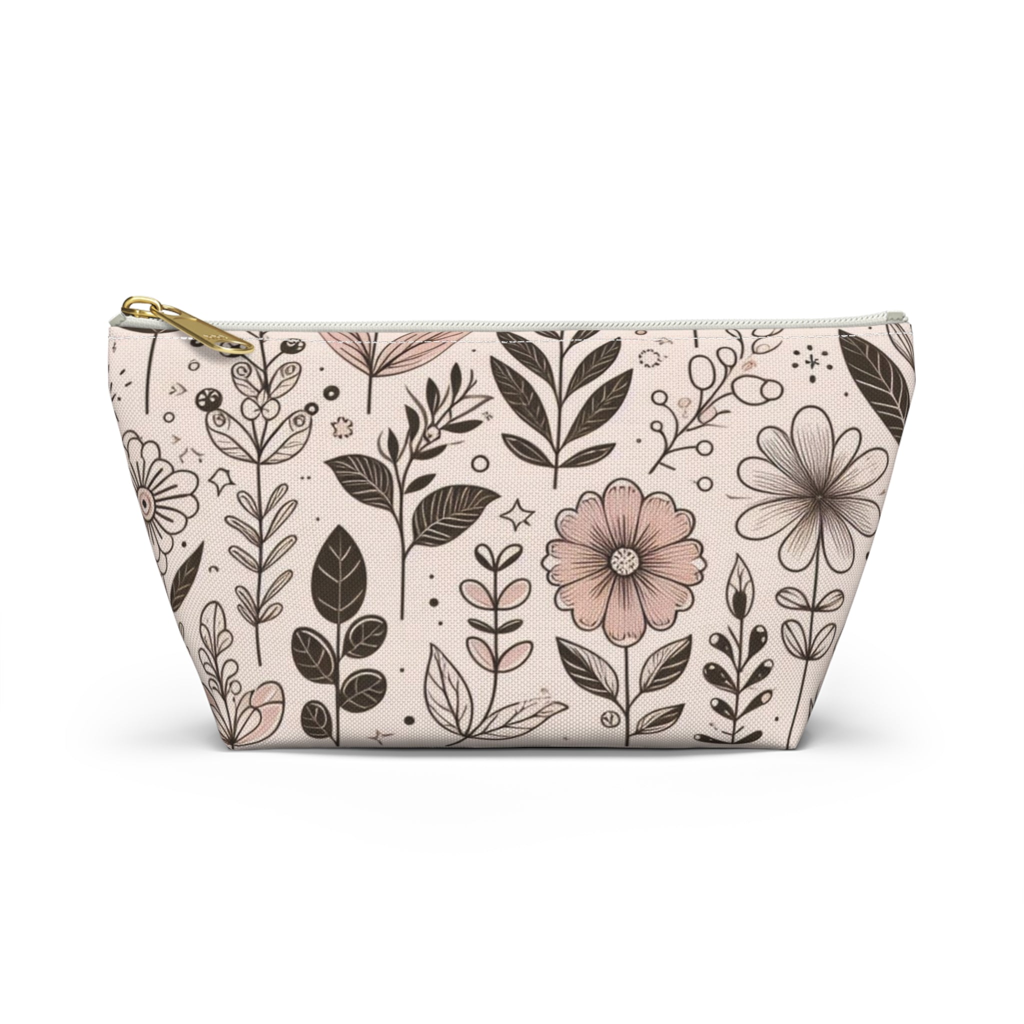 Floral Accessory Pouch - Perfect for Makeup, Travel, Gifts, or Organizing, Versatile Floral Bag for All Occasions