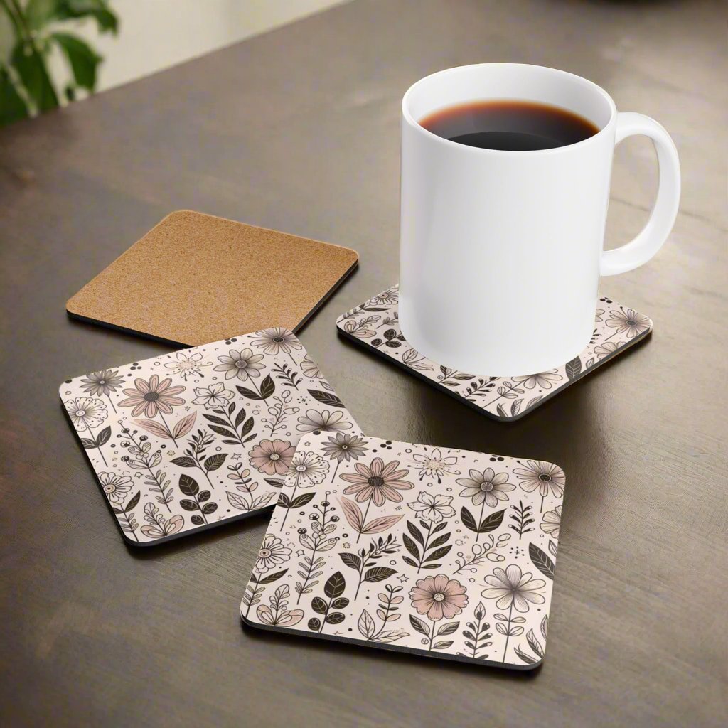 Handmade resin coasters featuring vibrant fruit slices and flowers, perfect for protecting surfaces in style.