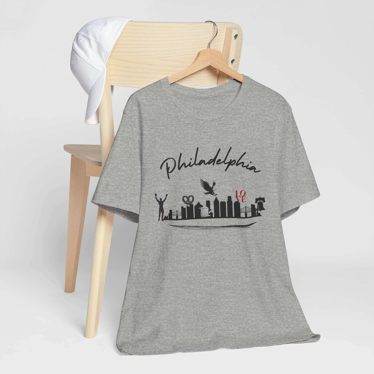 Philadelphia Skyline Shirt lightweight fabric unisex