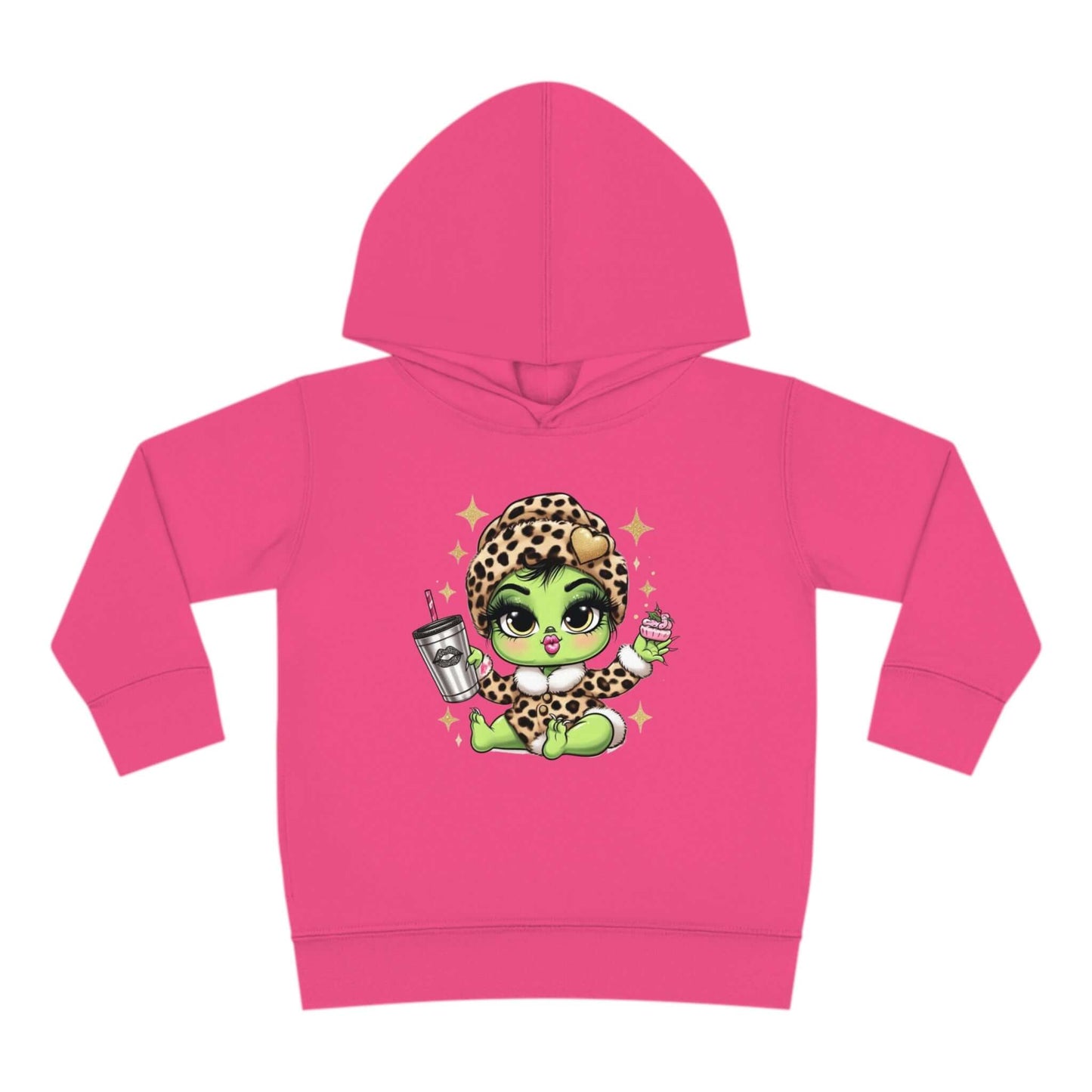 Bougie Baby Grinch Toddler Pullover Fleece Hoodie