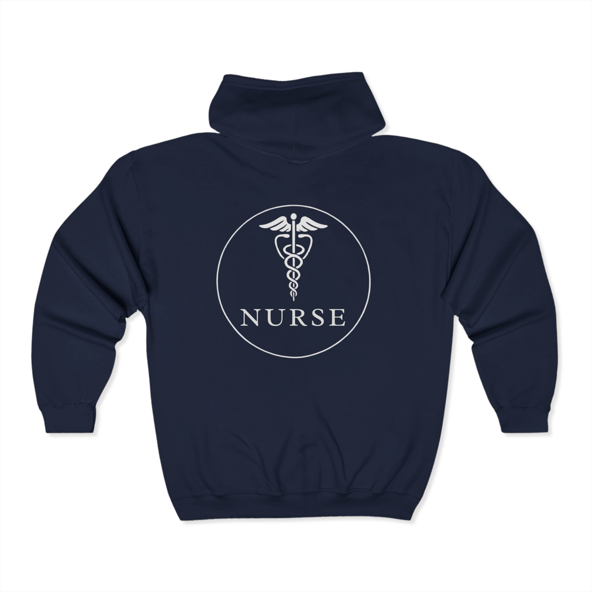 Nurse full zip up sweatshirt print on both sides