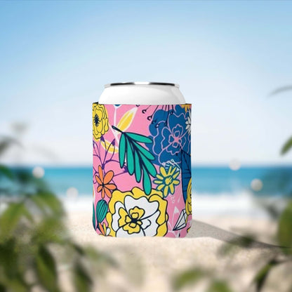 Tropical Bright Flower Koozie