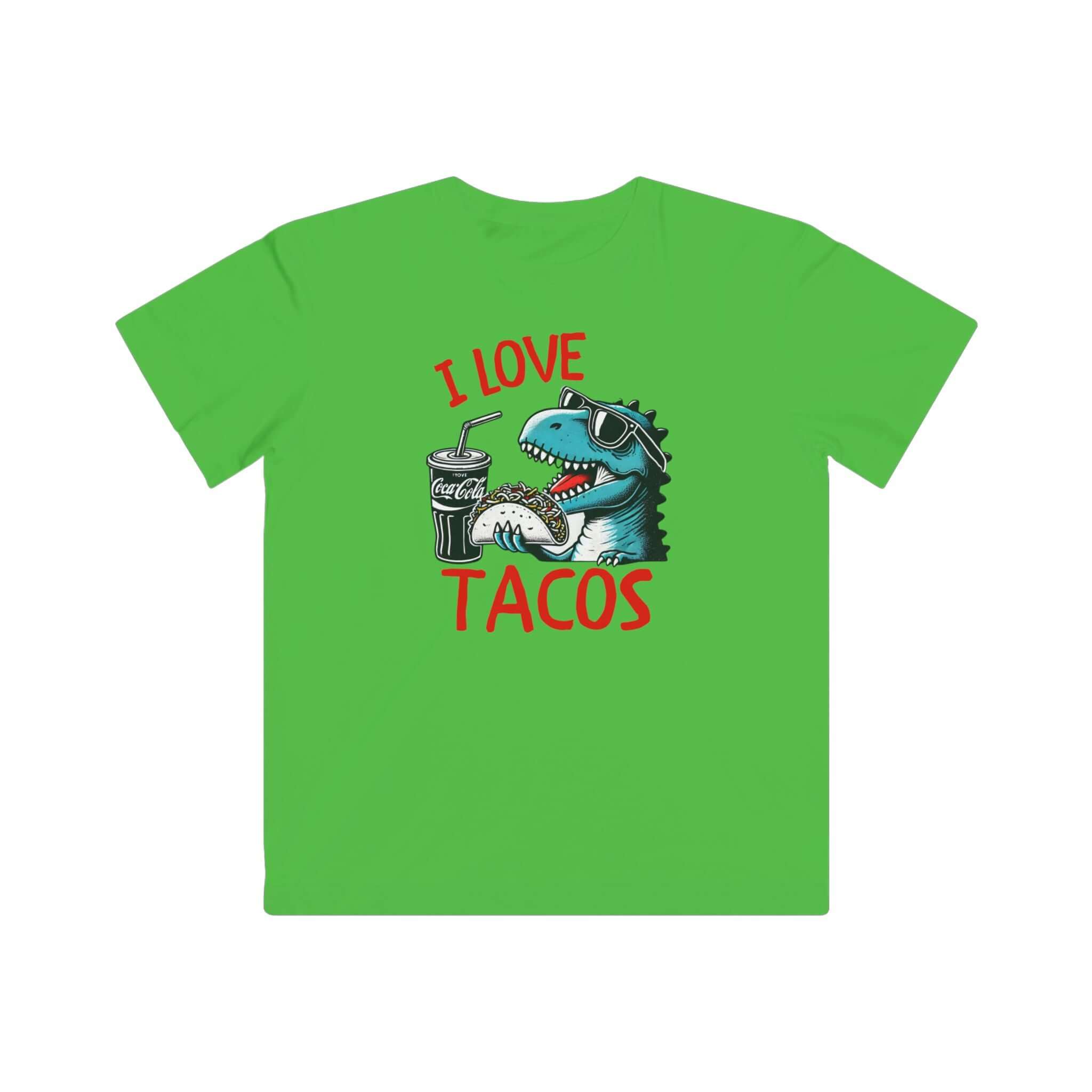 Dinosaur and taco Kids Tshirt