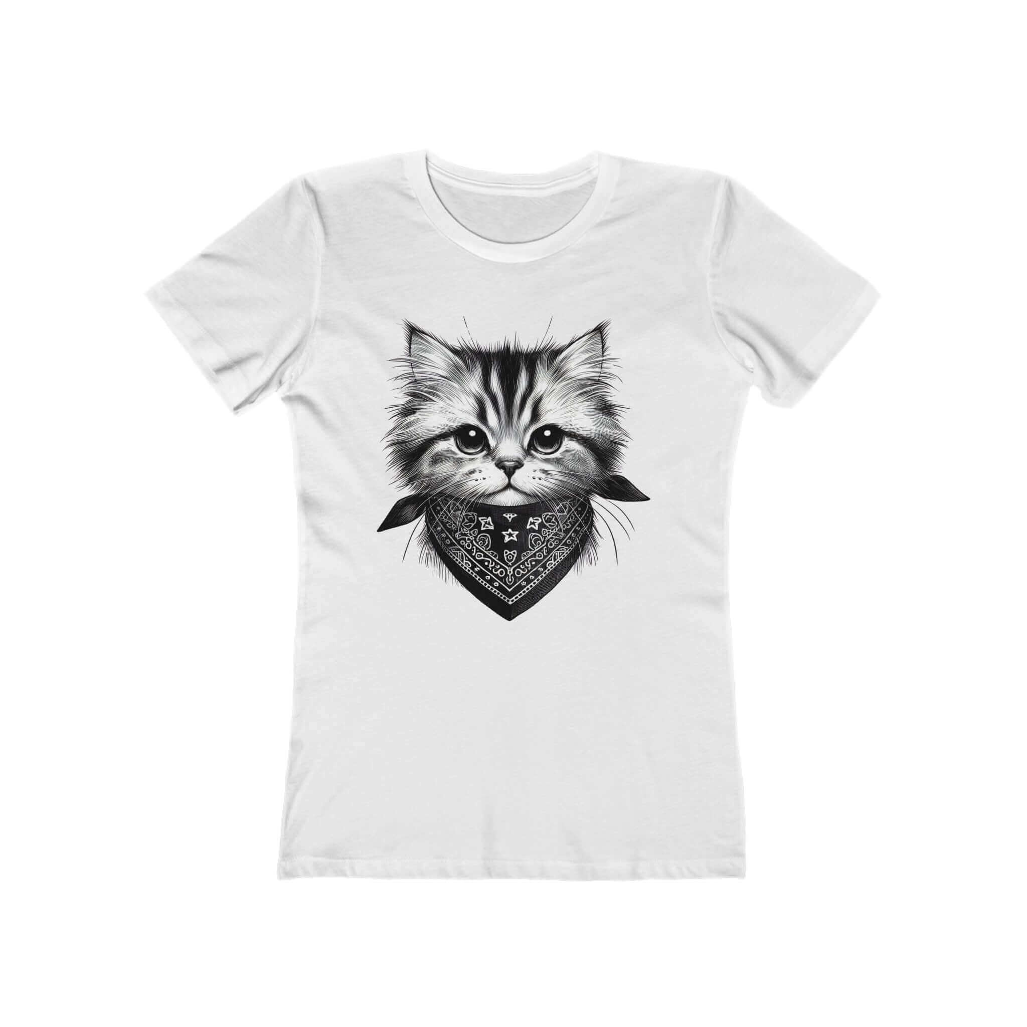 Cool Kitten with Bandanna Women’s Tee