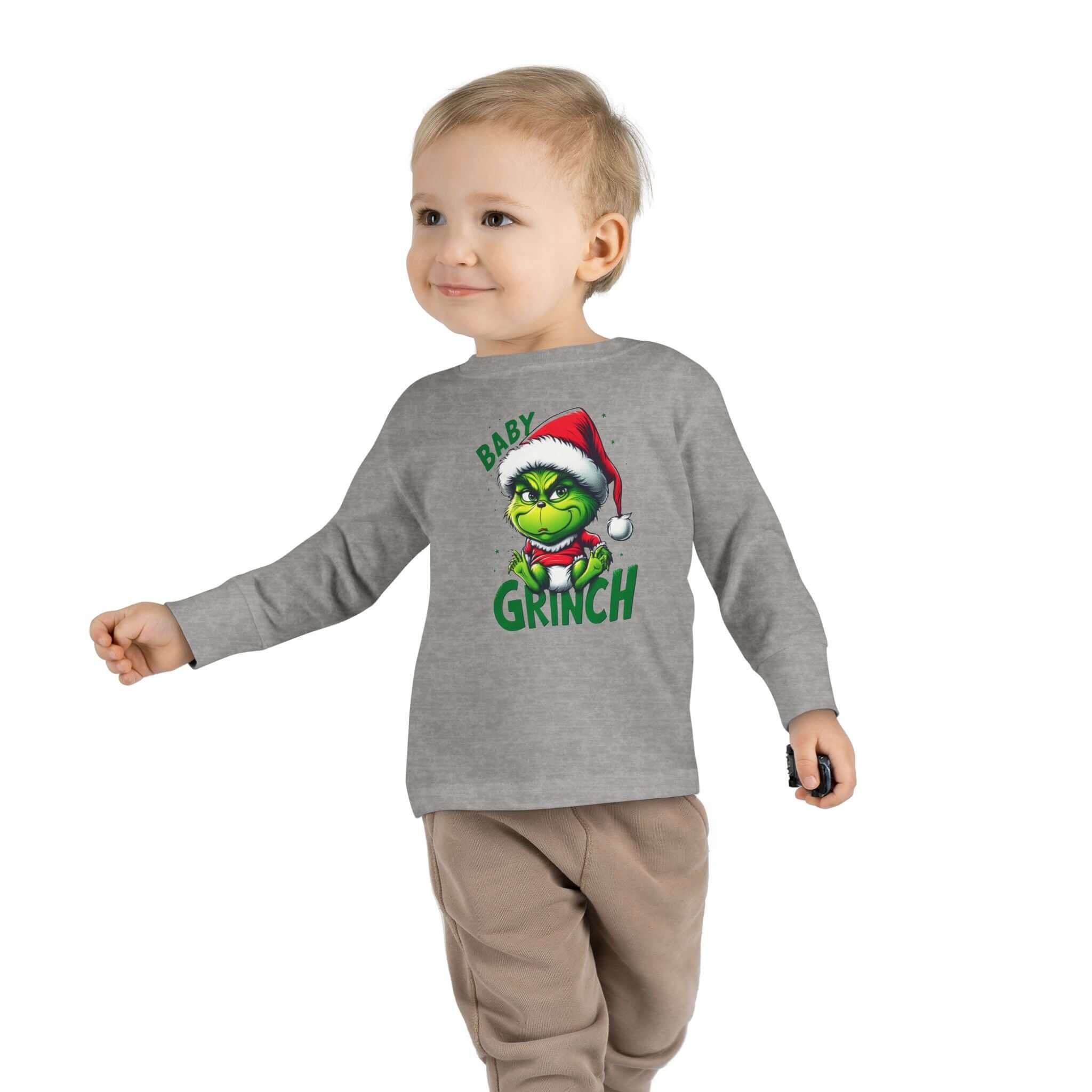 Baby Grinch Toddler Long Sleeve Tee