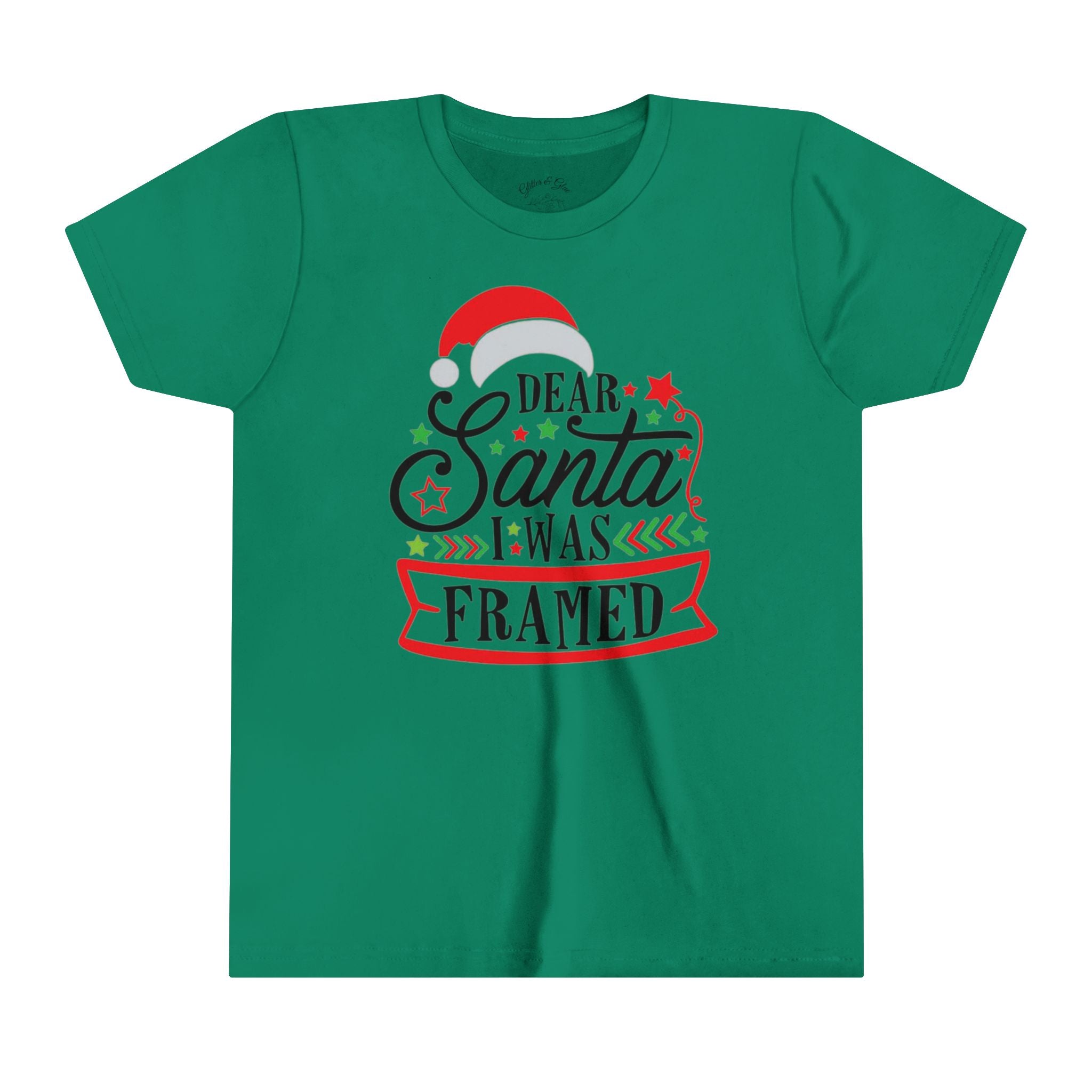 Dear Santa I was Framed Youth Short Sleeve Tee