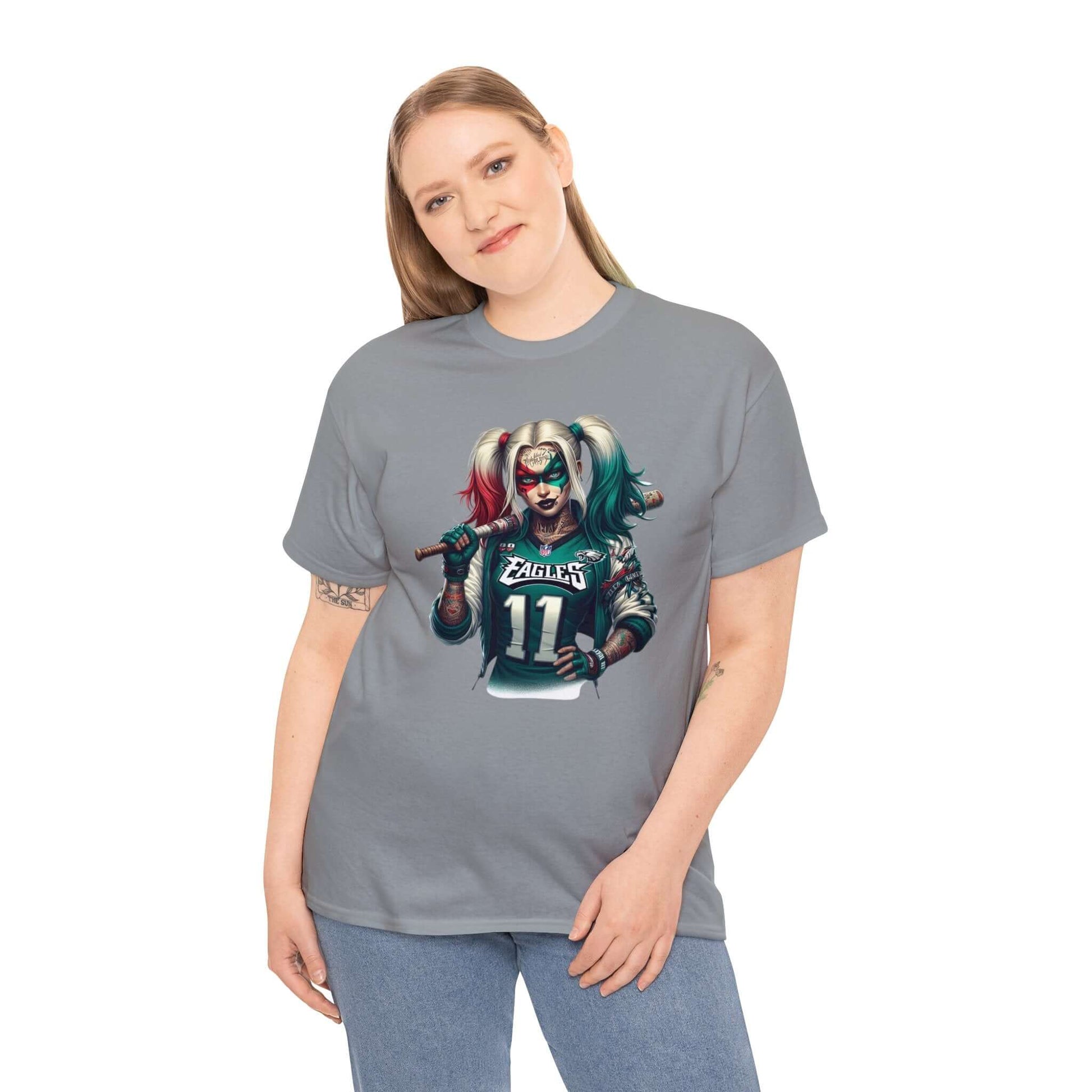 Crew neck, DTG, Eagles fan, Harley Quinn eagles, Neck Labels, Philadelphia eagles, Regular fit, T-shirts, Unisex, Women's Clothing