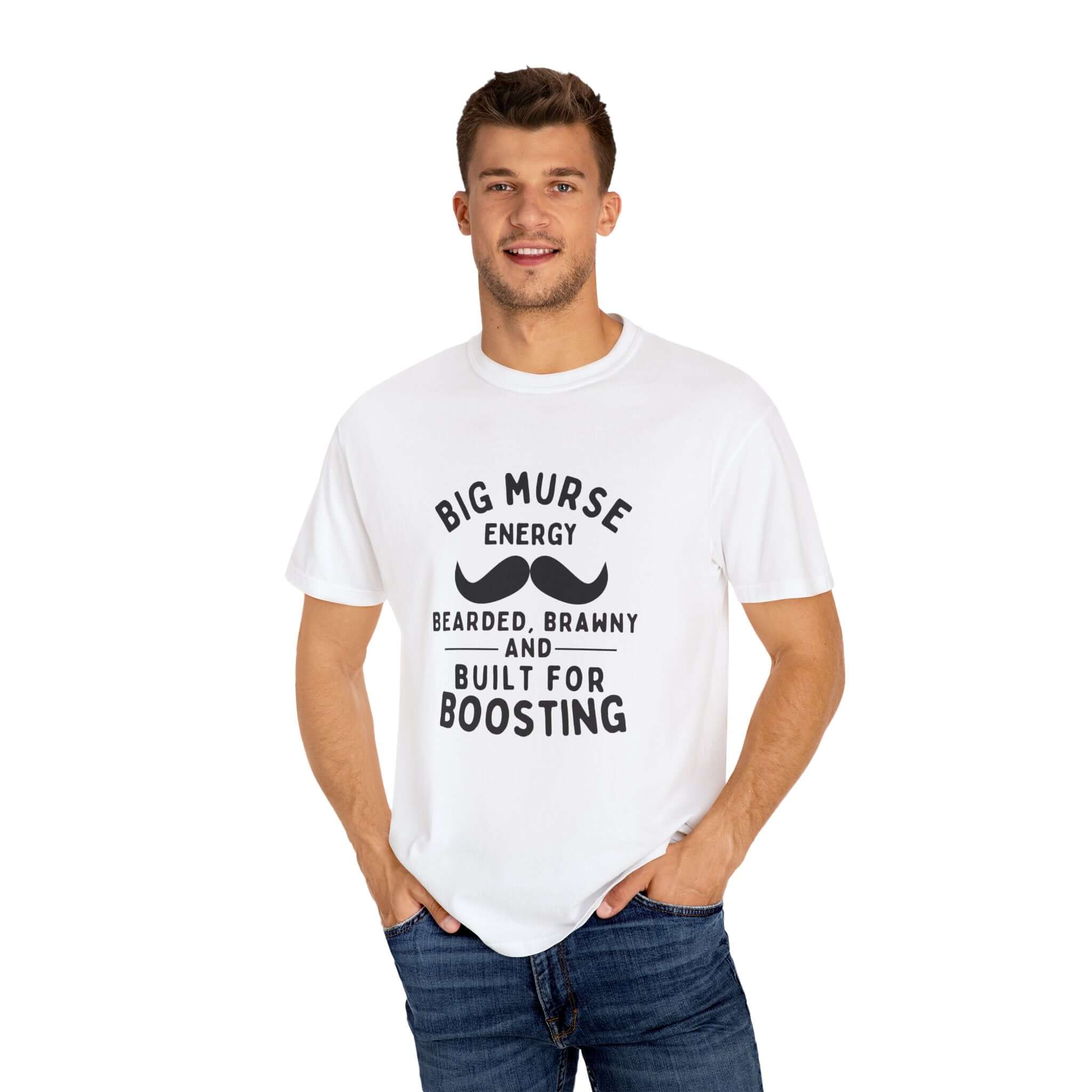 Big Murse Energy Unisex T-Shirt - Bearded & Brawny Graphic Tee