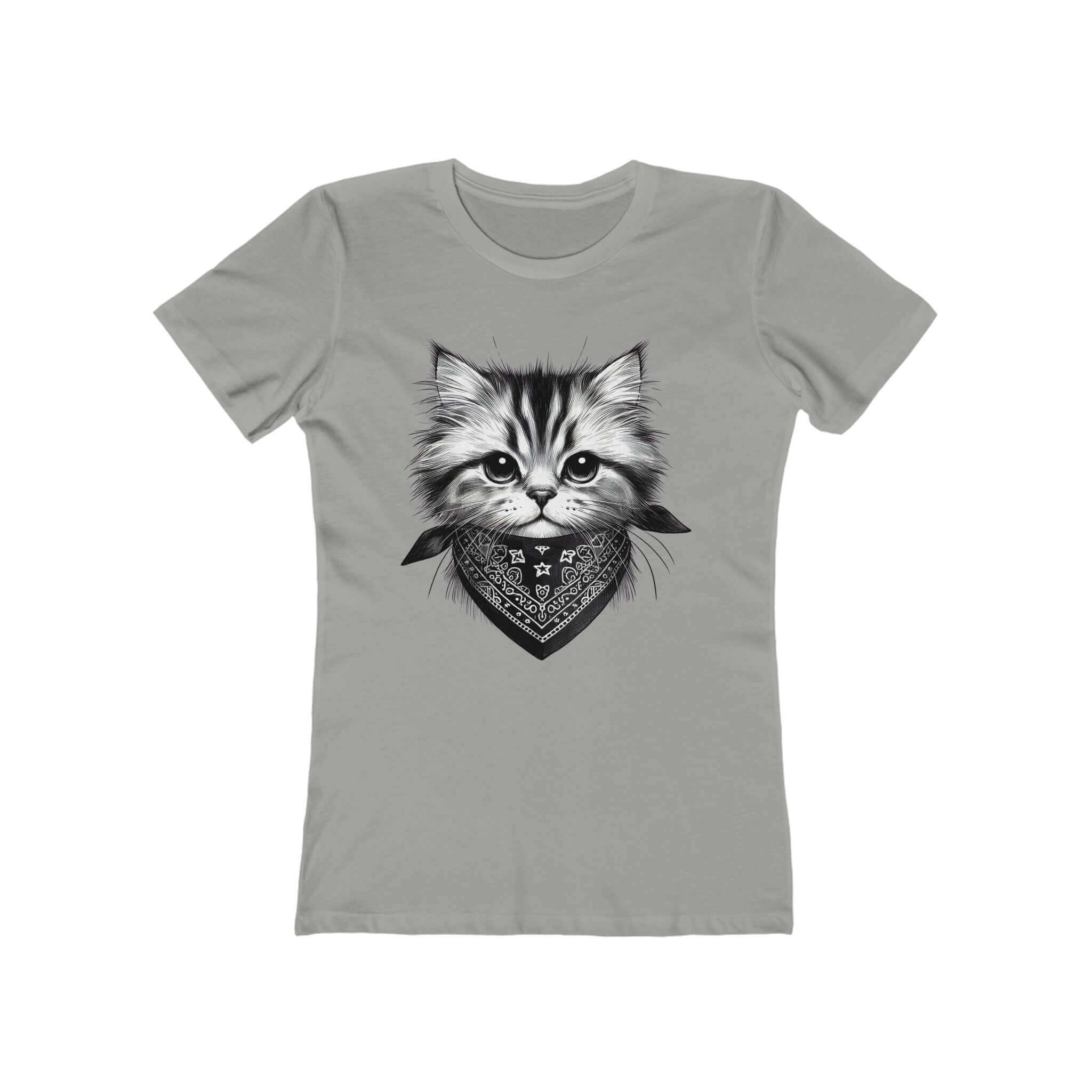 Cool Kitten with Bandanna Women’s Tee