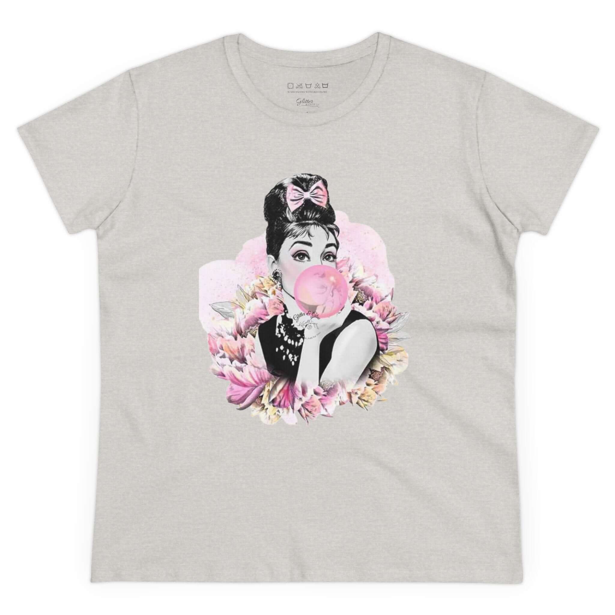 Audrey Hepburn Iconic Womens Cotton Tee