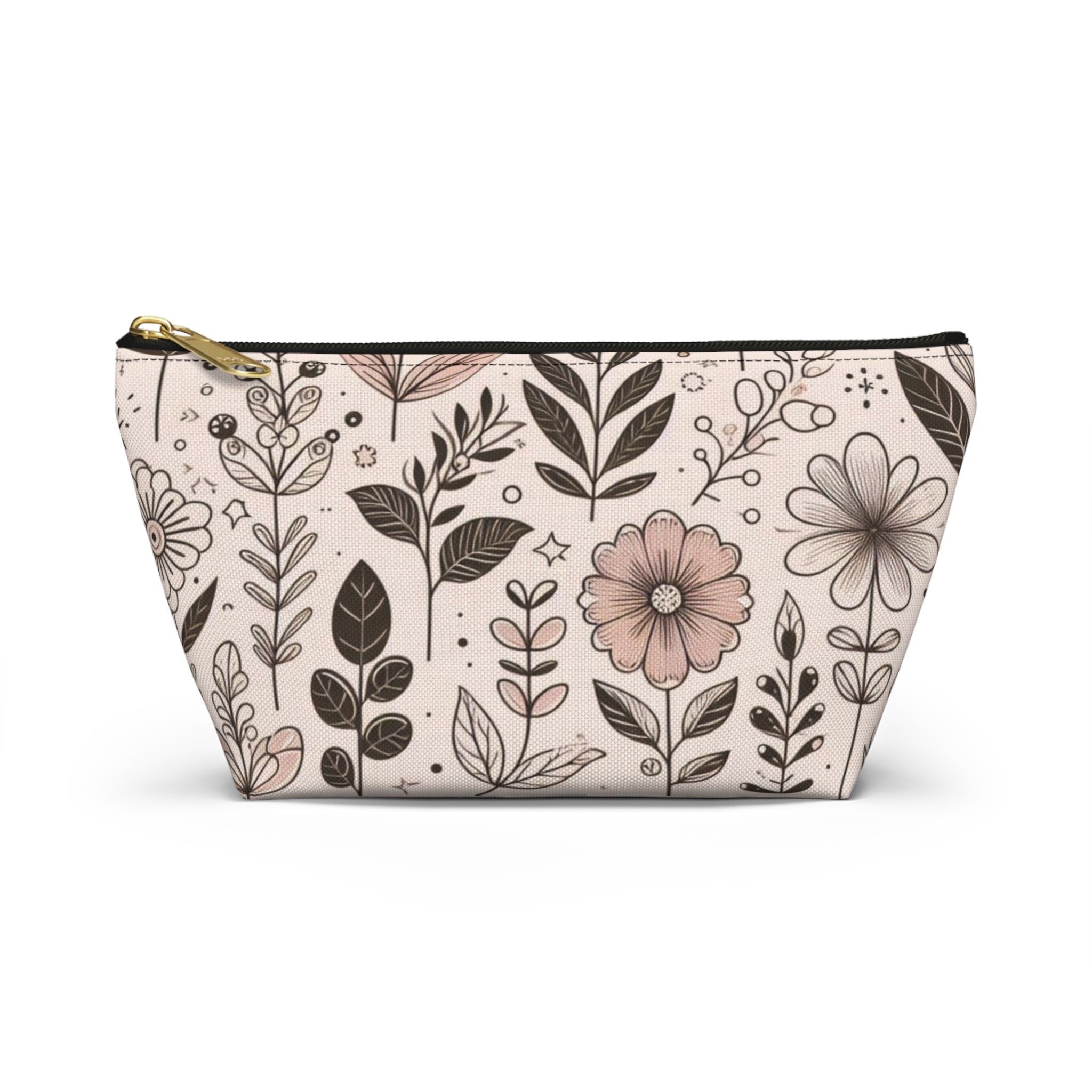 Floral Accessory Pouch - Perfect for Makeup, Travel, Gifts, or Organizing, Versatile Floral Bag for All Occasions