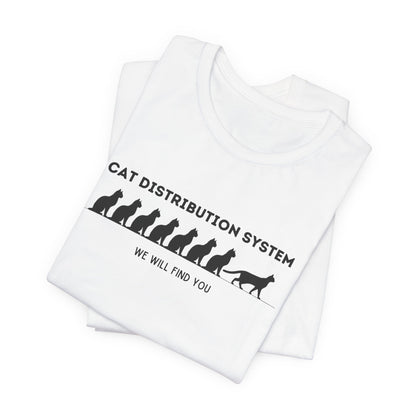 Cat distribution system Unisex Jersey Short Sleeve Tee