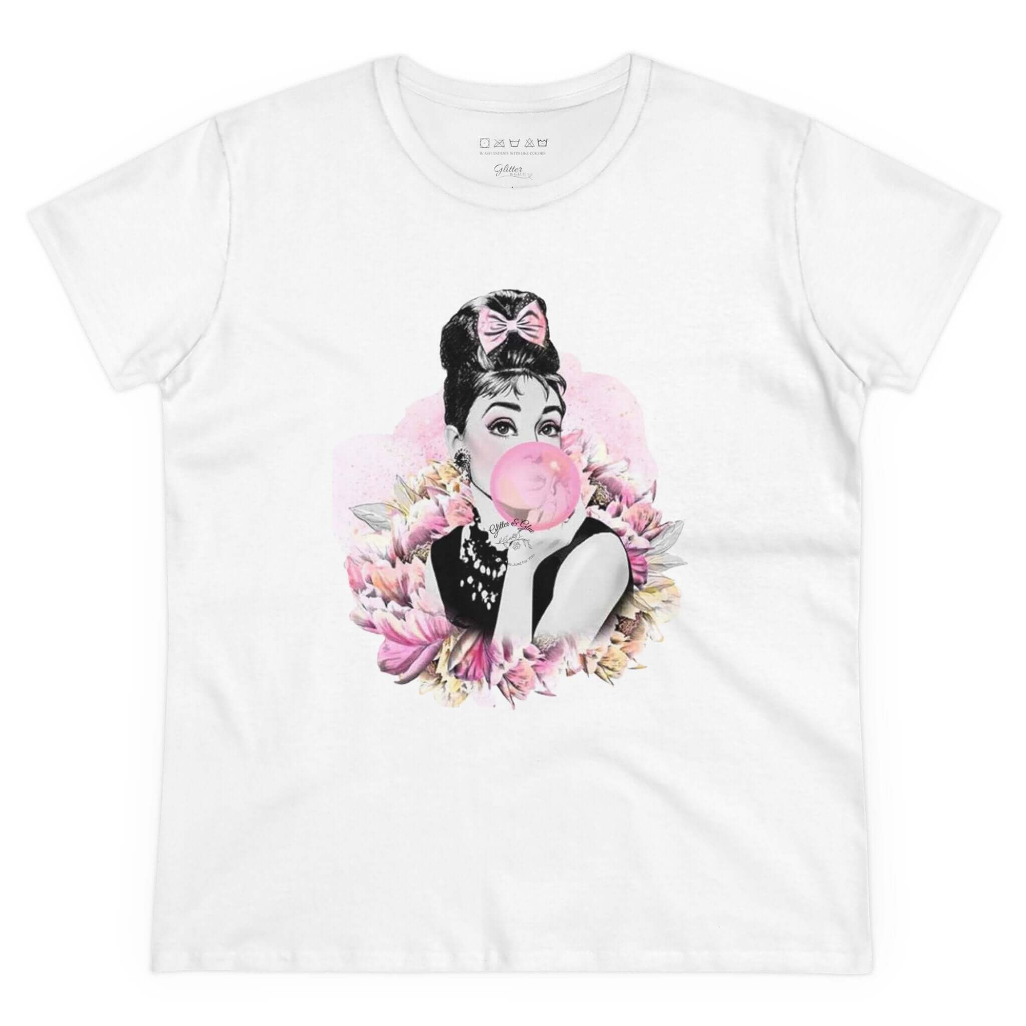 Audrey Hepburn Iconic Womens Cotton Tee