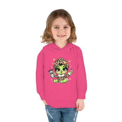 Bougie Baby Grinch Toddler Pullover Fleece Hoodie