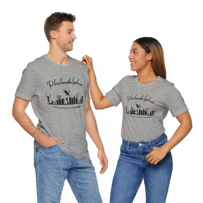 Philadelphia Skyline Shirt lightweight fabric unisex