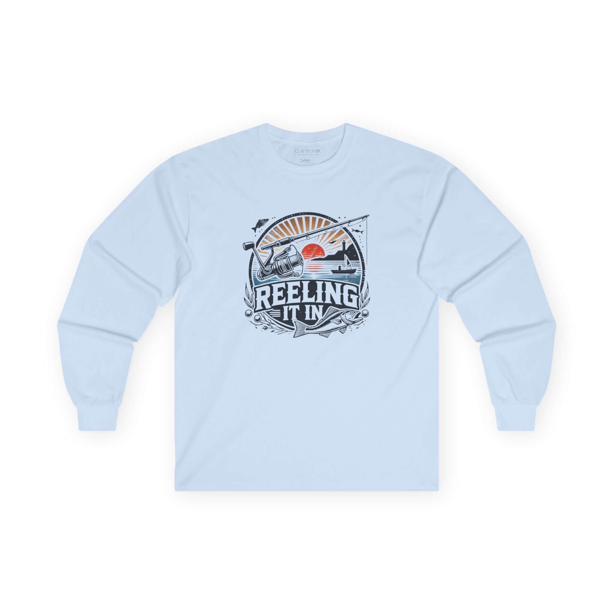 Reeling it in fishing Long Sleeve cotton tshirt