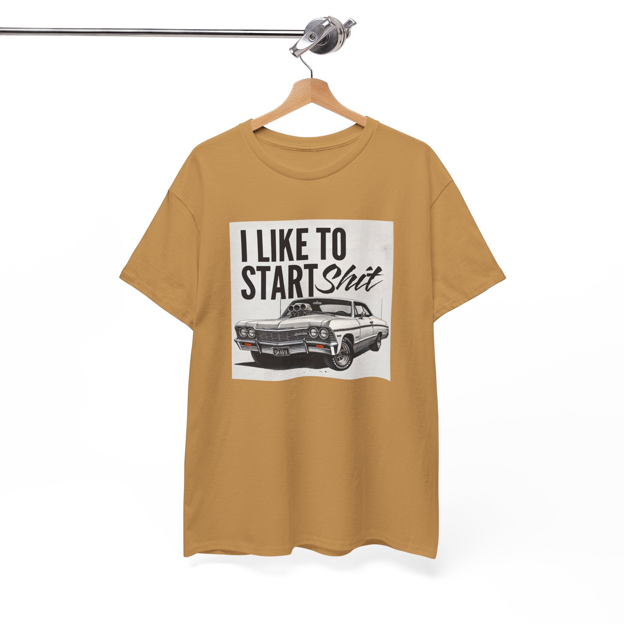 I like to start shit car lover cotton tshirt