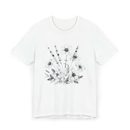 Keep Blooming Medical Flower Jersey T-Shirt