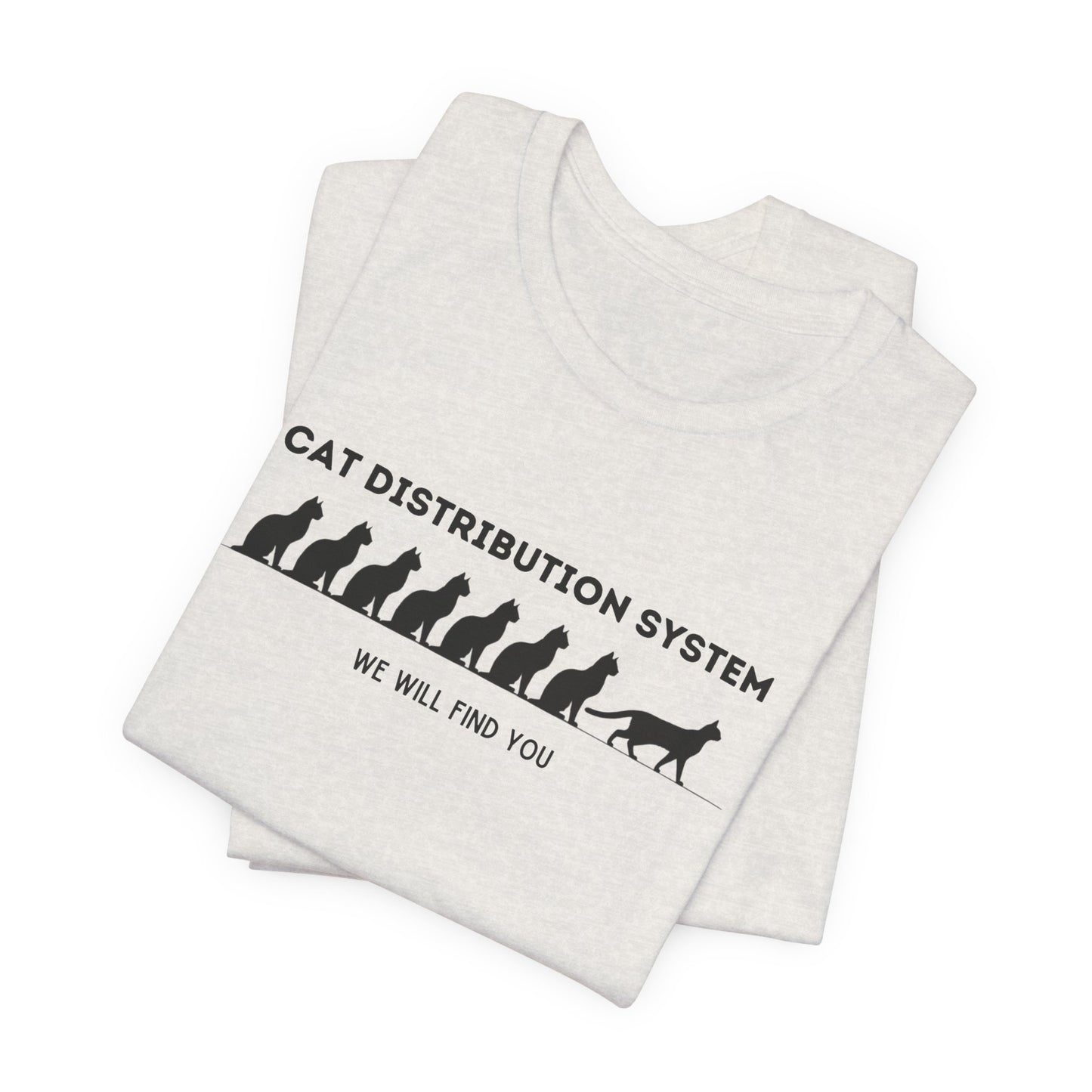 Cat distribution system Unisex Jersey Short Sleeve Tee