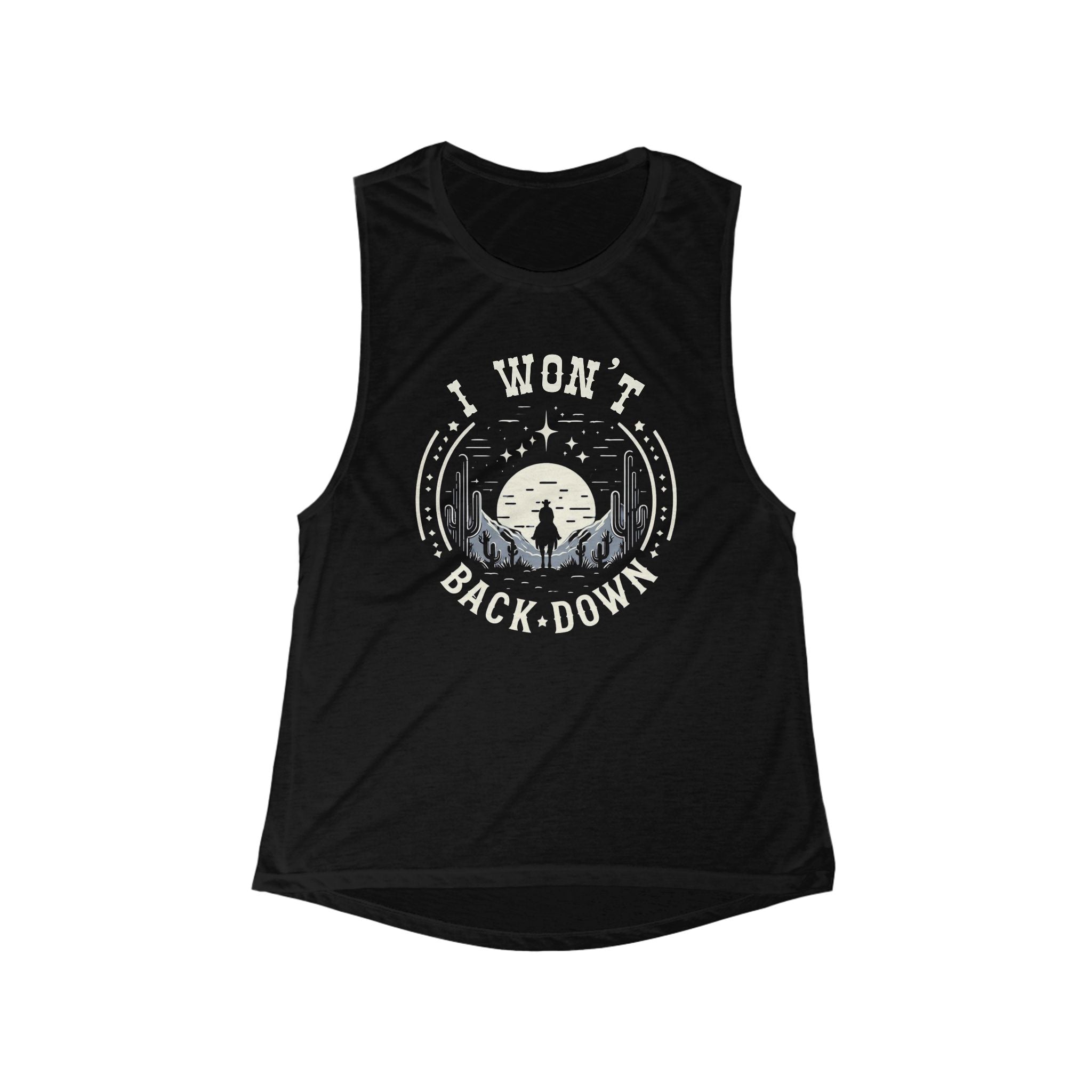 Empowerment Women's Flowy Muscle Tank, Inspirational Tank Top, Motivational Workout Tee, Gift for Strong Women, Casual Summer Top