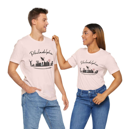 Philadelphia Skyline Shirt lightweight fabric unisex